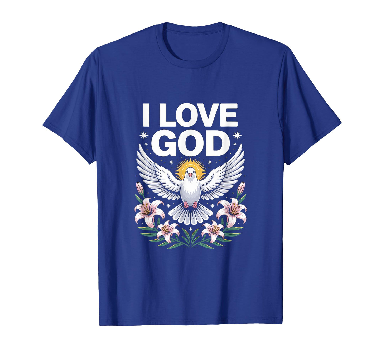 I Love God Dove Peaceful Faith Symbol T-Shirt