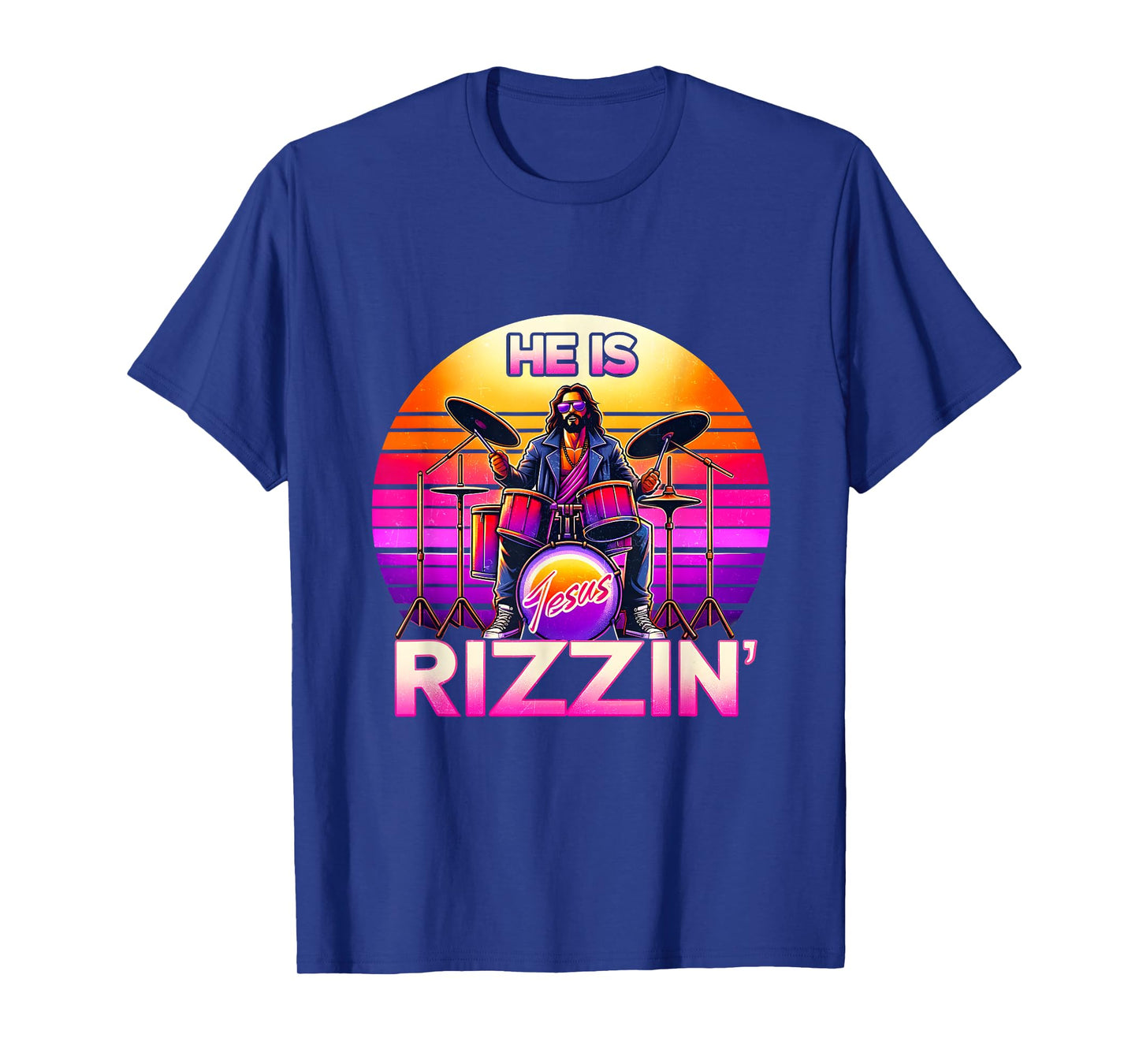 He Is Rizzin' Jesus Has Rizzen Retro Christian Band Easter T-Shirt