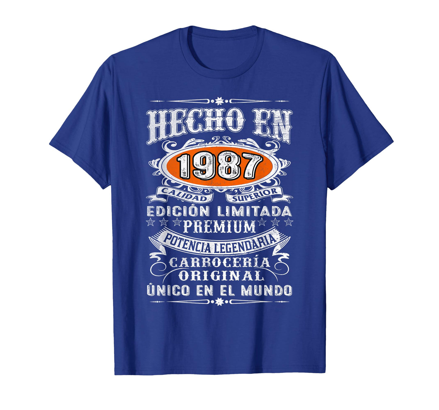 37th Birthday Spanish Made In 1987 Cumpleaños Español T-Shirt
