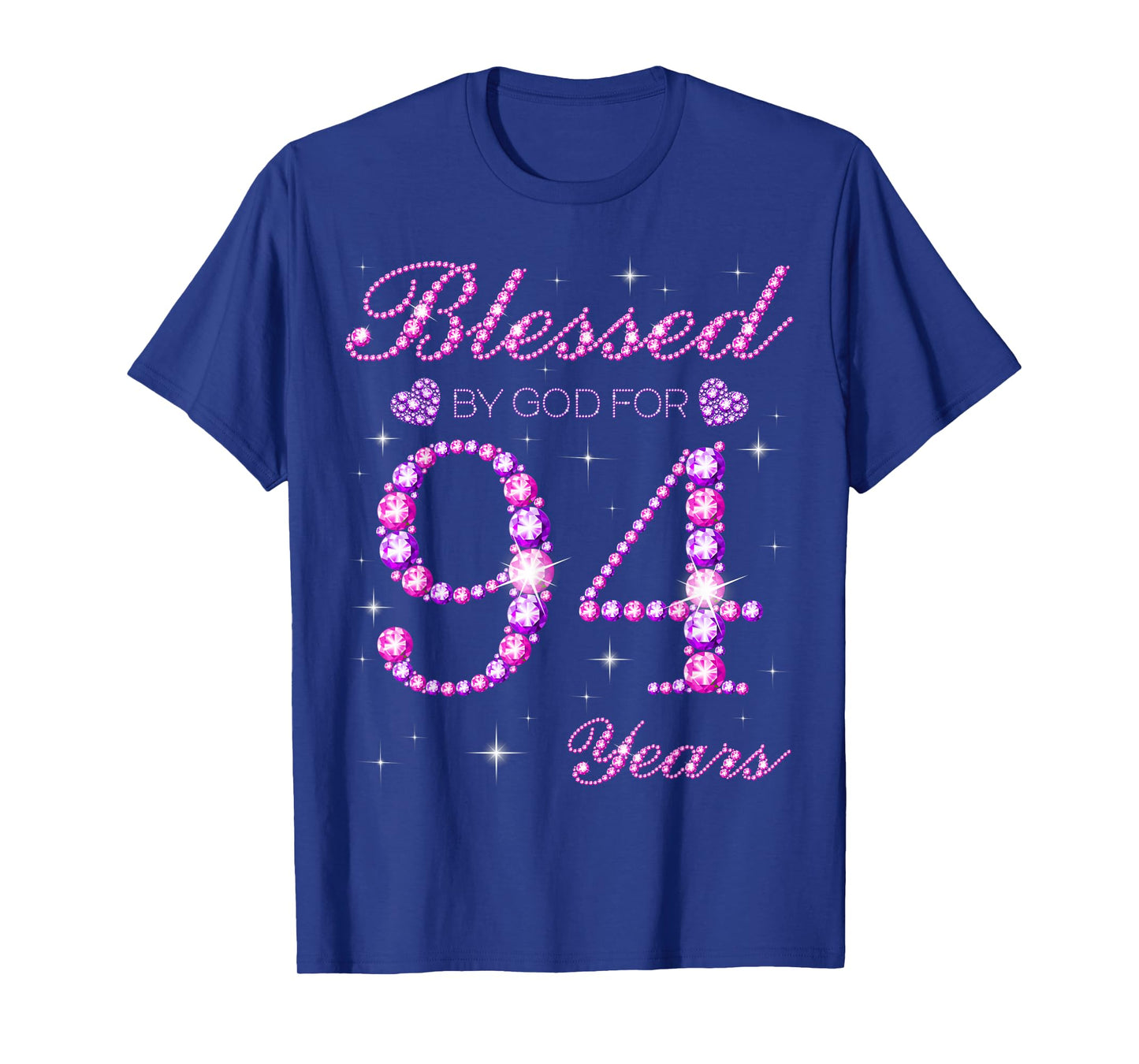 Blessed by God for 94 Years Old 94th Birthday Party T-Shirt