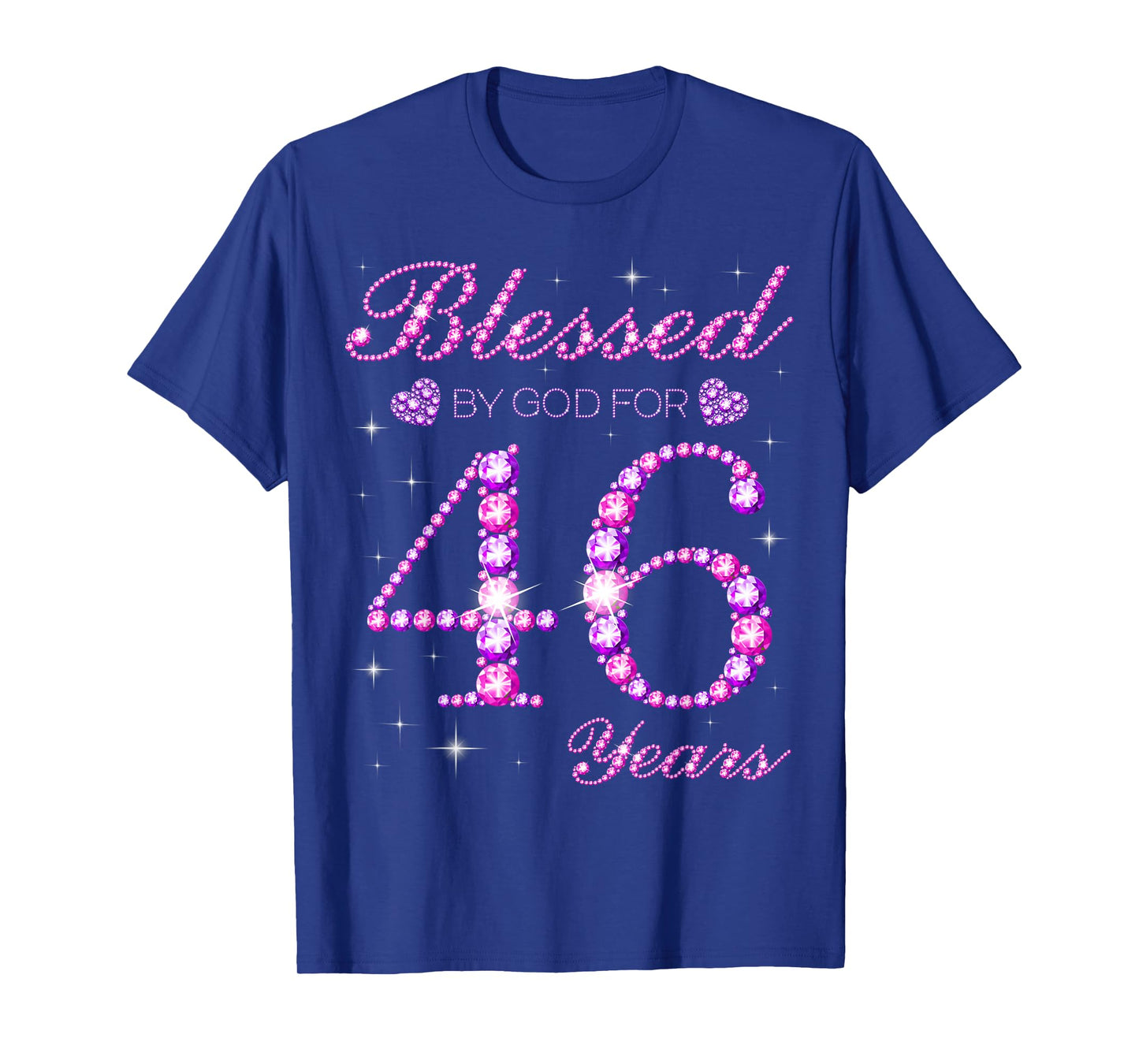 Blessed by God for 46 Years Old 46th Birthday Party T-Shirt