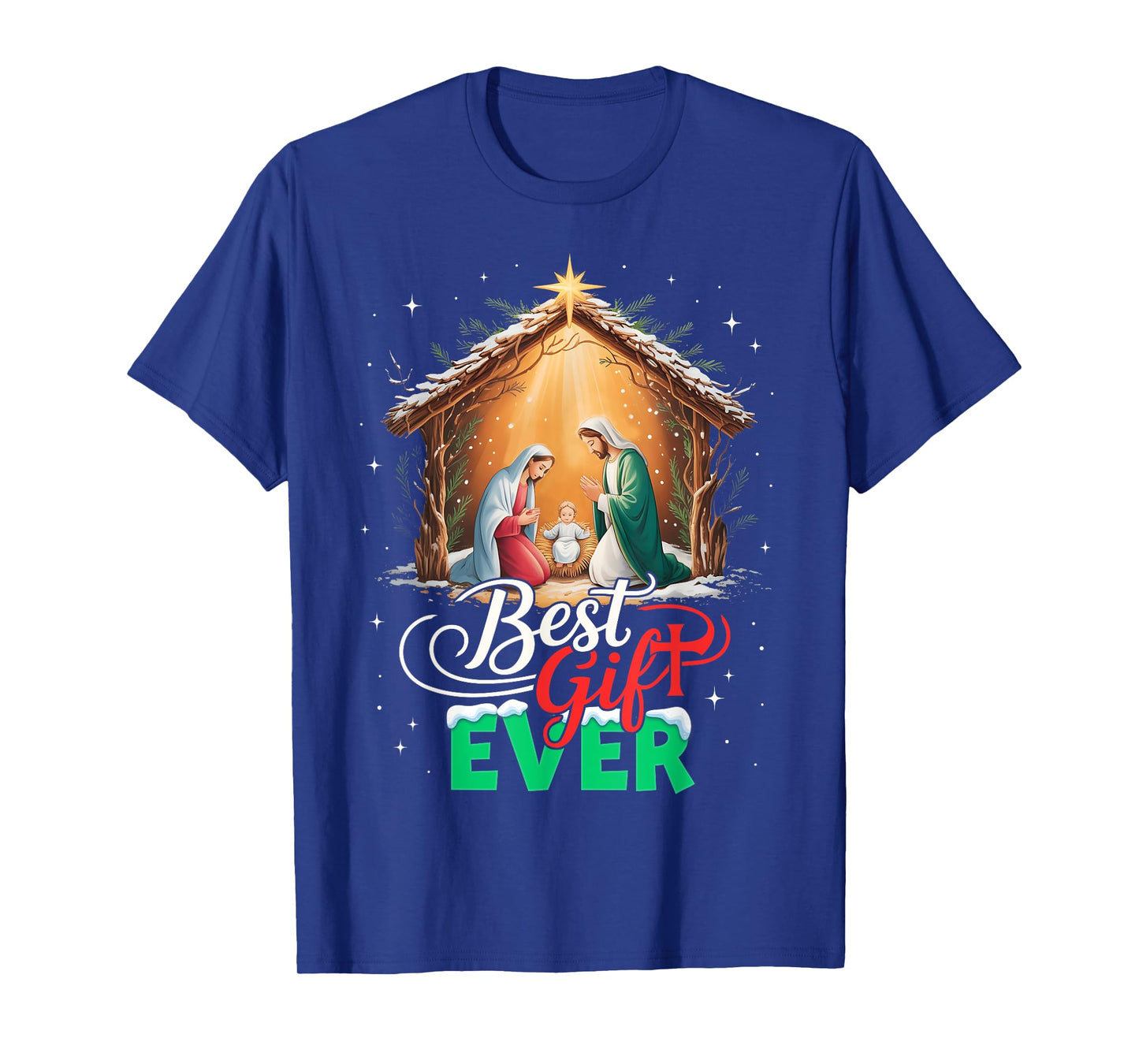 Christmas Cool Jesus Nativity Scene Christian Best Ever T-Shirt
