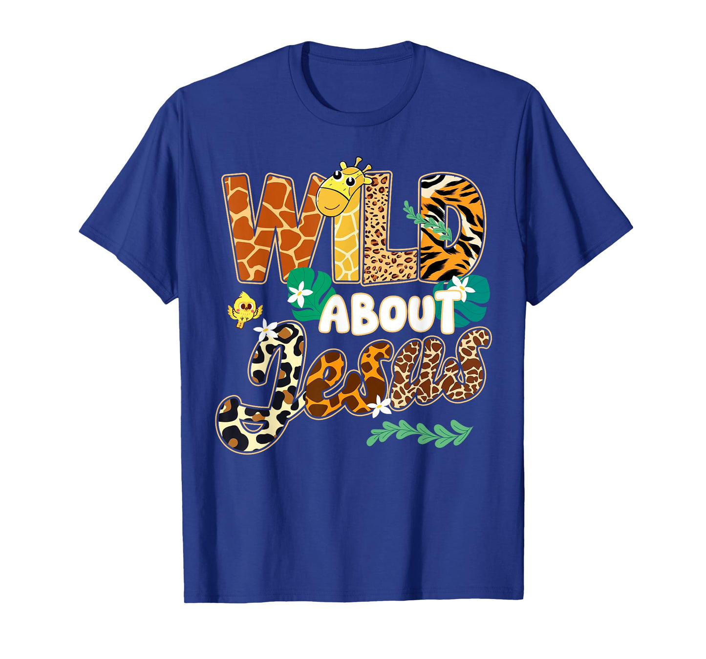 Wild About Jesus Christian Believer Leopard Zebra Print Kids T-Shirt