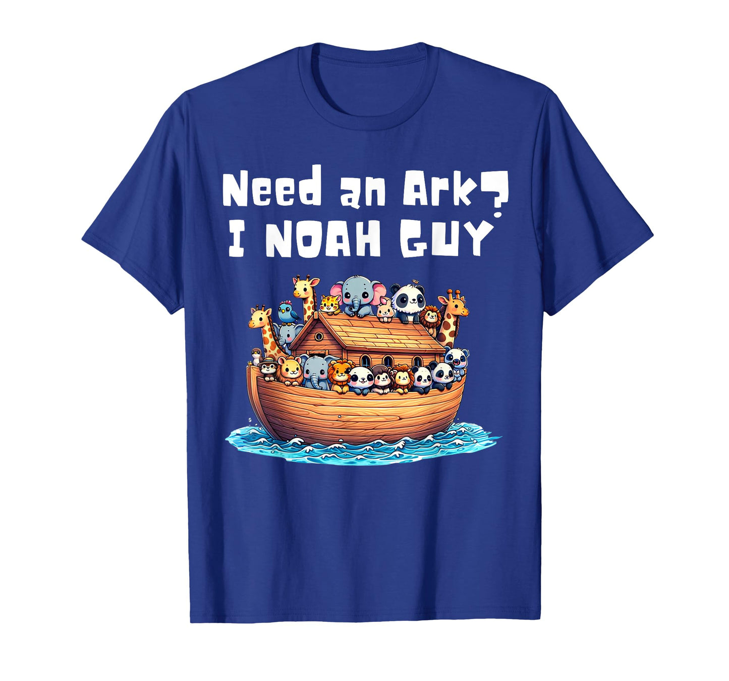 Cartoon Animal Need An Ark? I Noah Guy Christian Funny Gifts T-Shirt