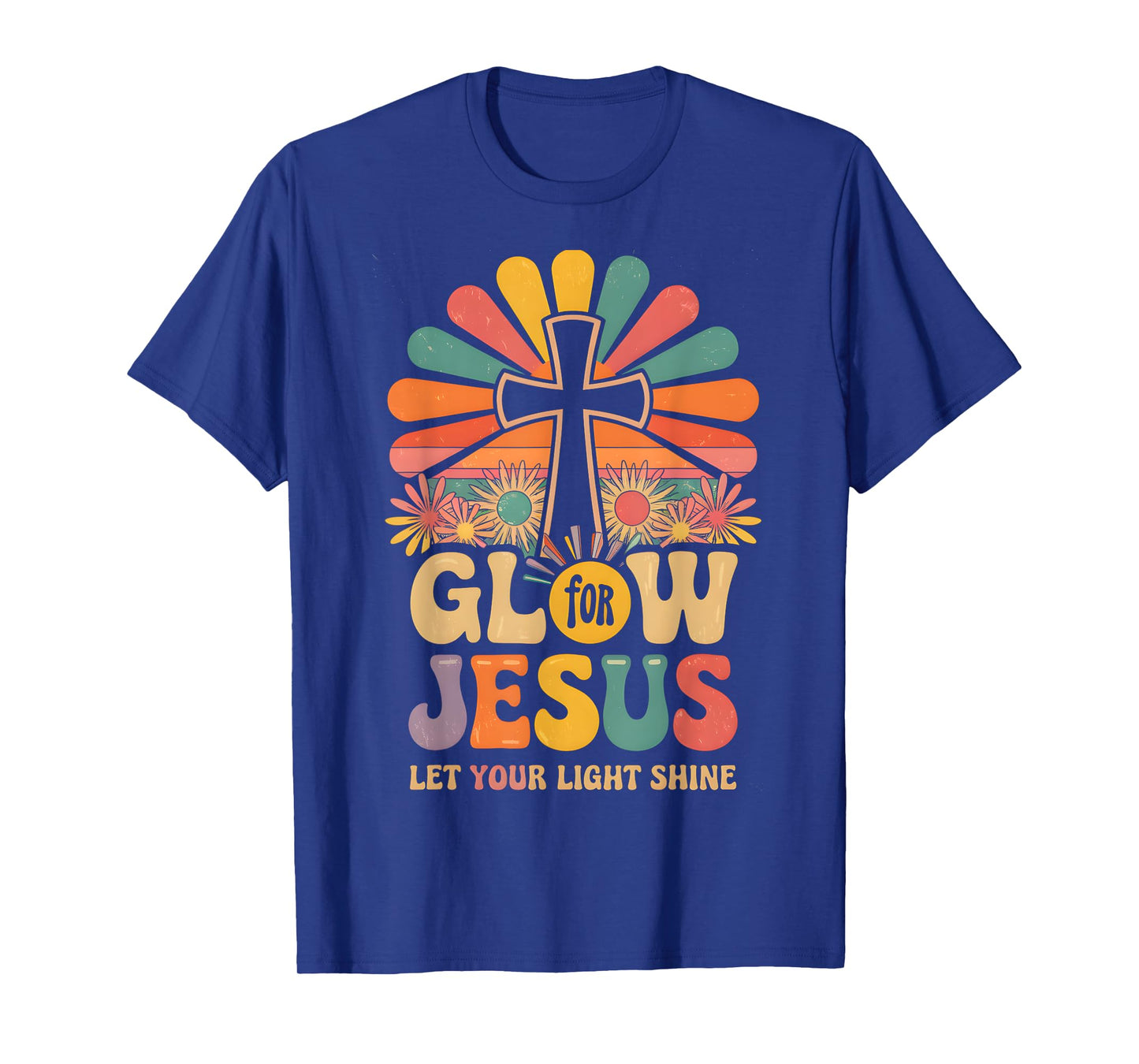 Christian Glow for Jesus Cross Jesus Christ Bible Lover T-Shirt
