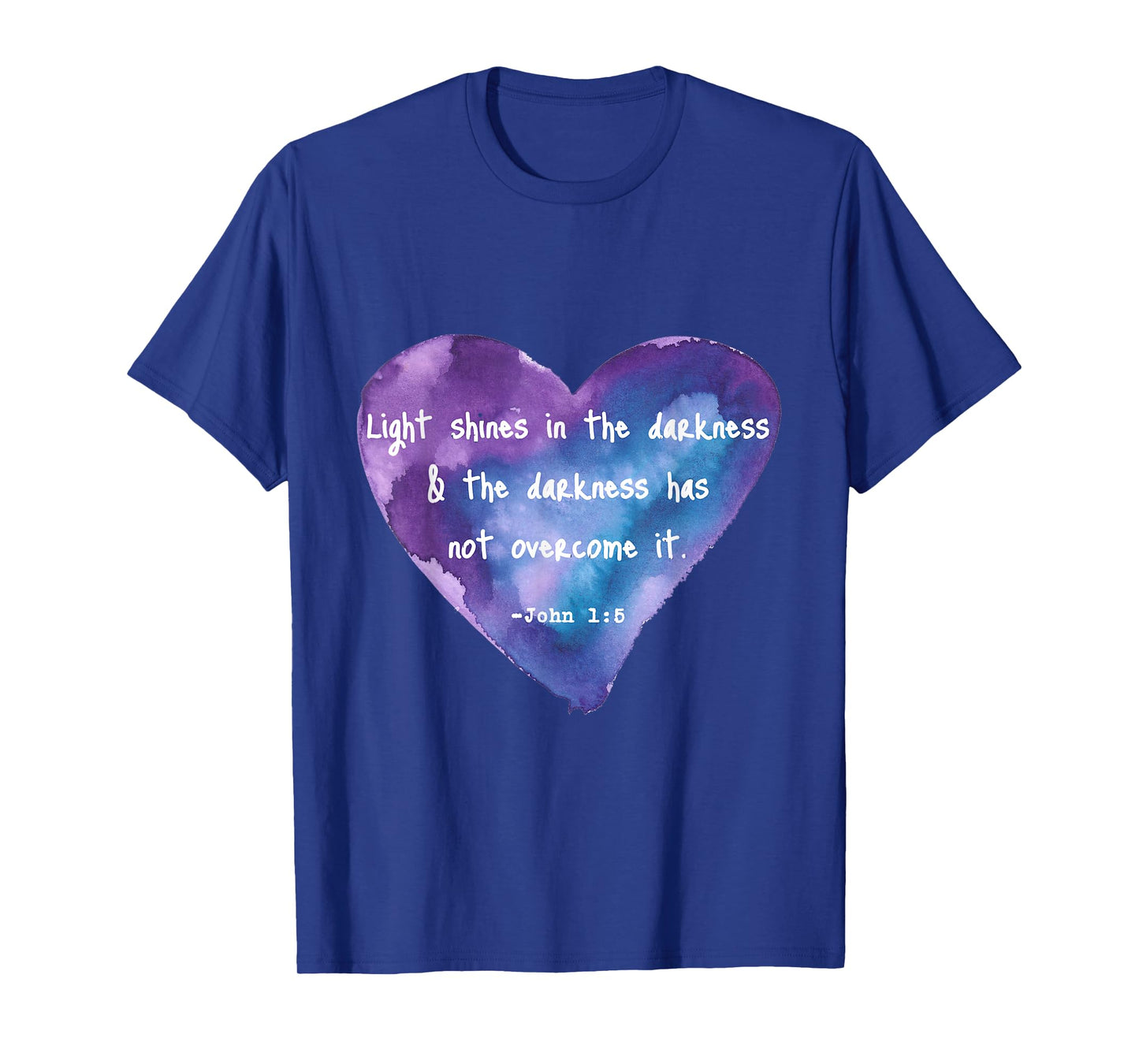 John 1 16 Light Shines in The Darkness Quotes T-Shirt