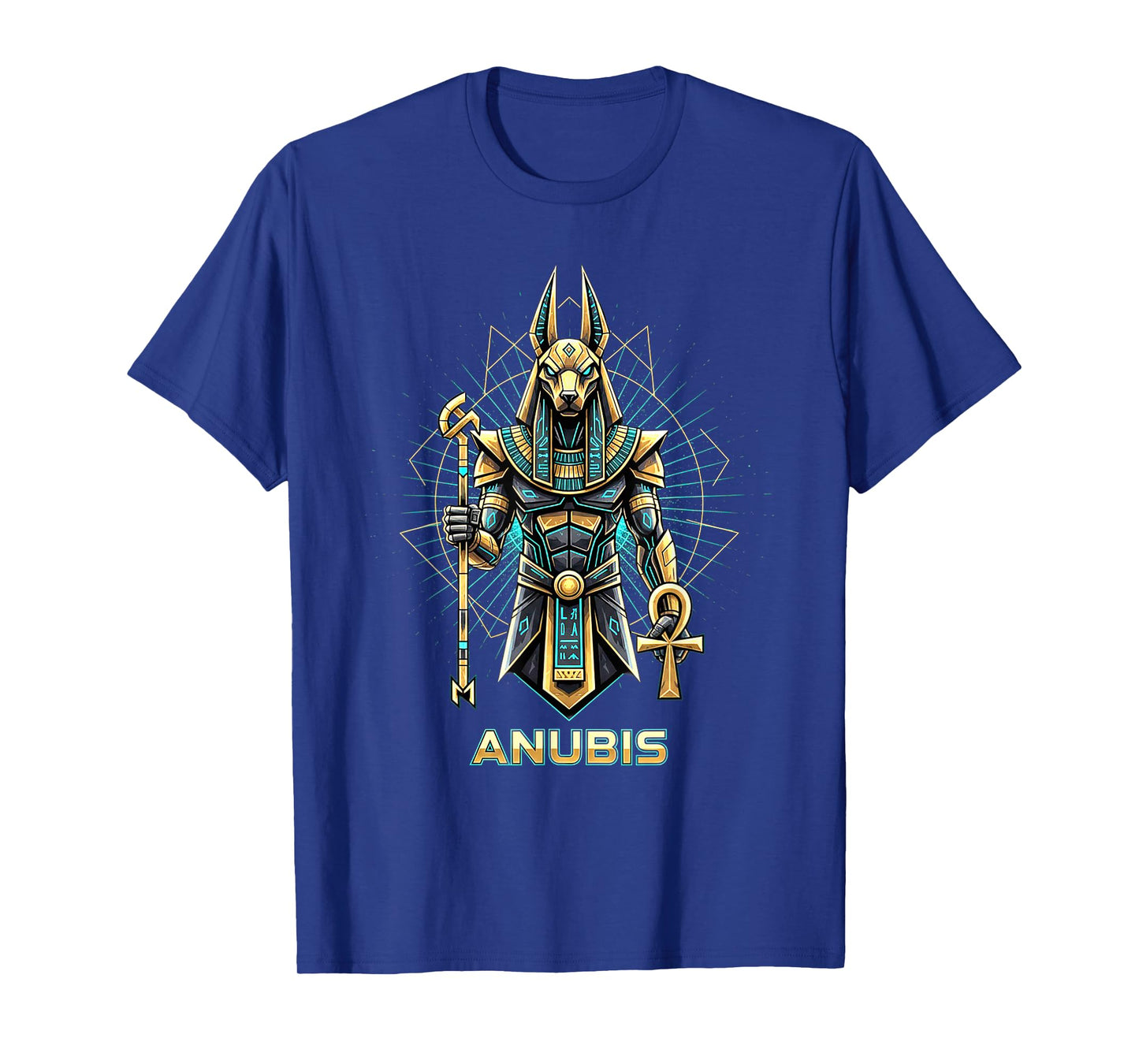 Anubis Pharaoh God King of Egypt Graphic Design T-Shirt