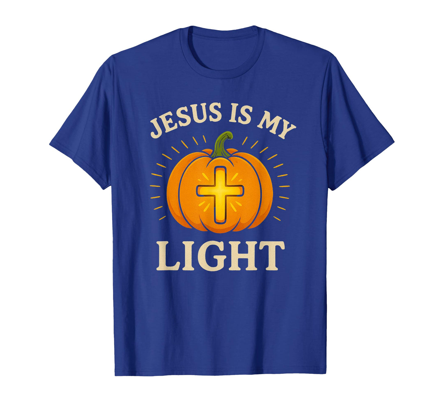 Jesus is My Light Pumpkin Cross Christian Halloween T-Shirt