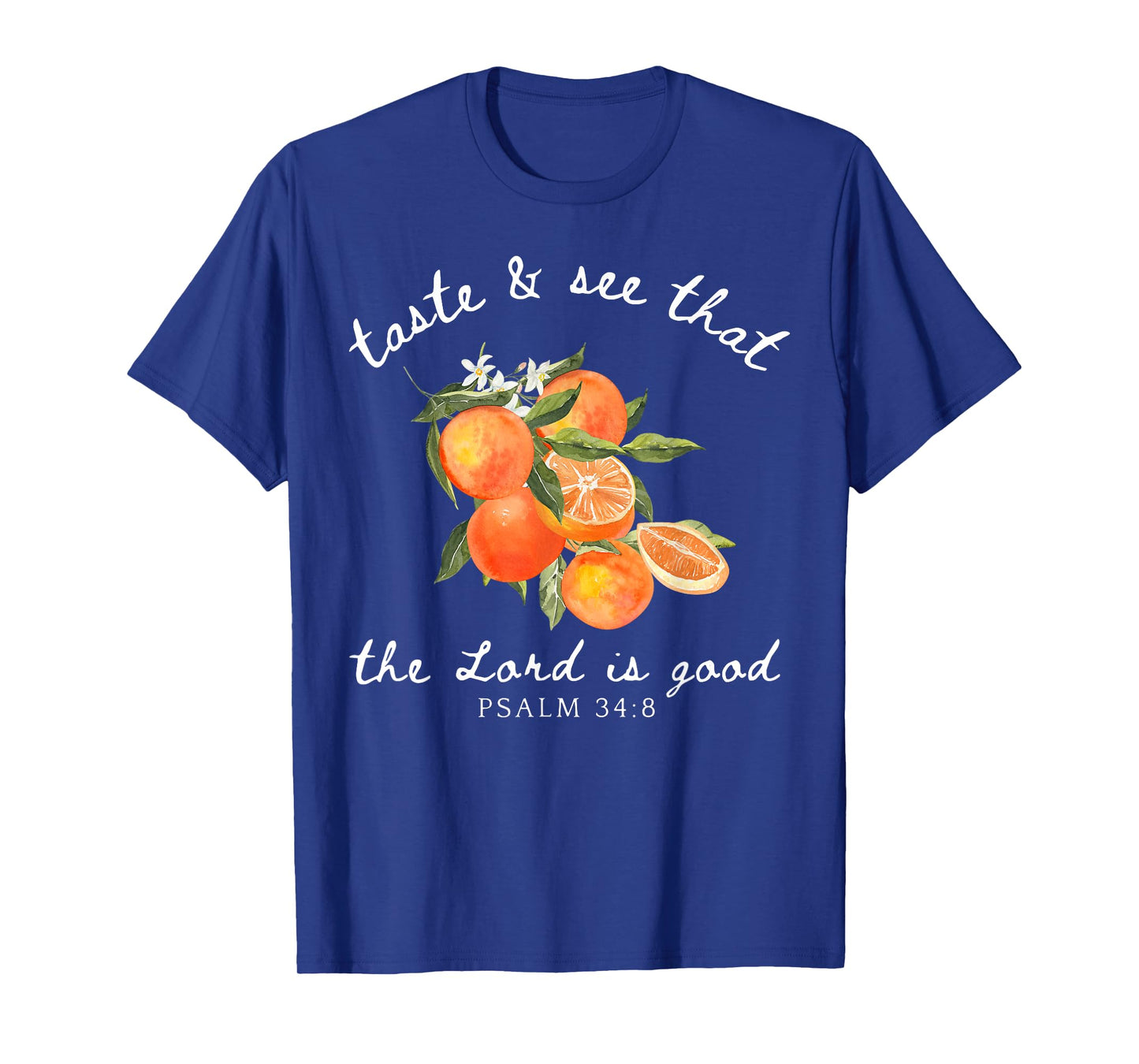 Christian Orange Fruit Flower Bible Verse Gardener Religions T-Shirt