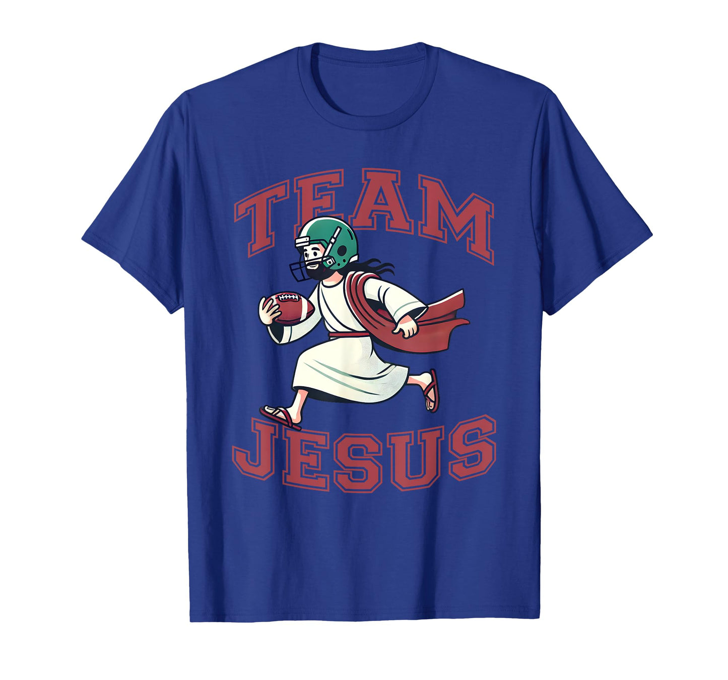 Team Jesus Football Lover Tee Christian Faith Bible Merch T-Shirt