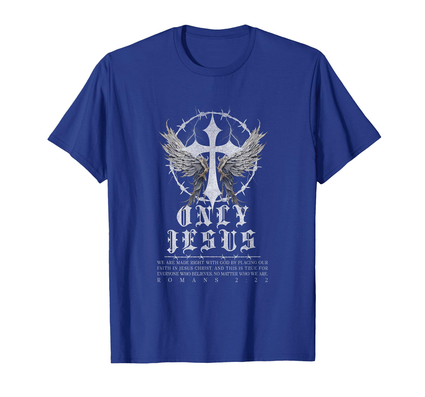 Jesus Cross Punk Gothic Y2K Nu Goth Faith Bible Verse T-Shirt