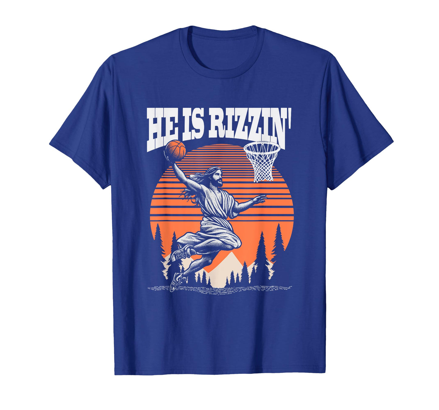 He Is Funny Rizzin Basketball T-Shirt