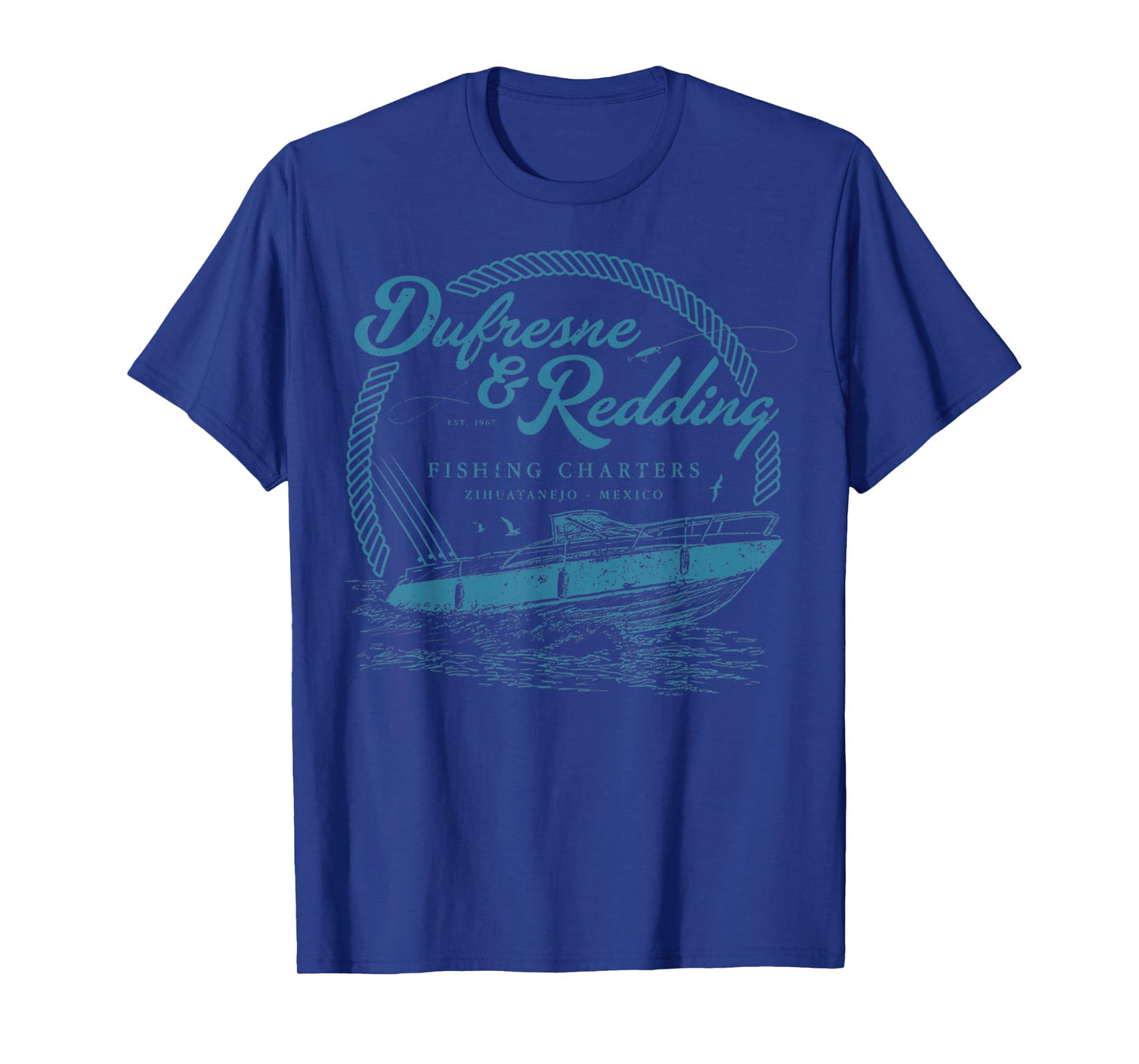 Retro Vintage Dufresne And Redding Fishing Charters Lover T-Shirt