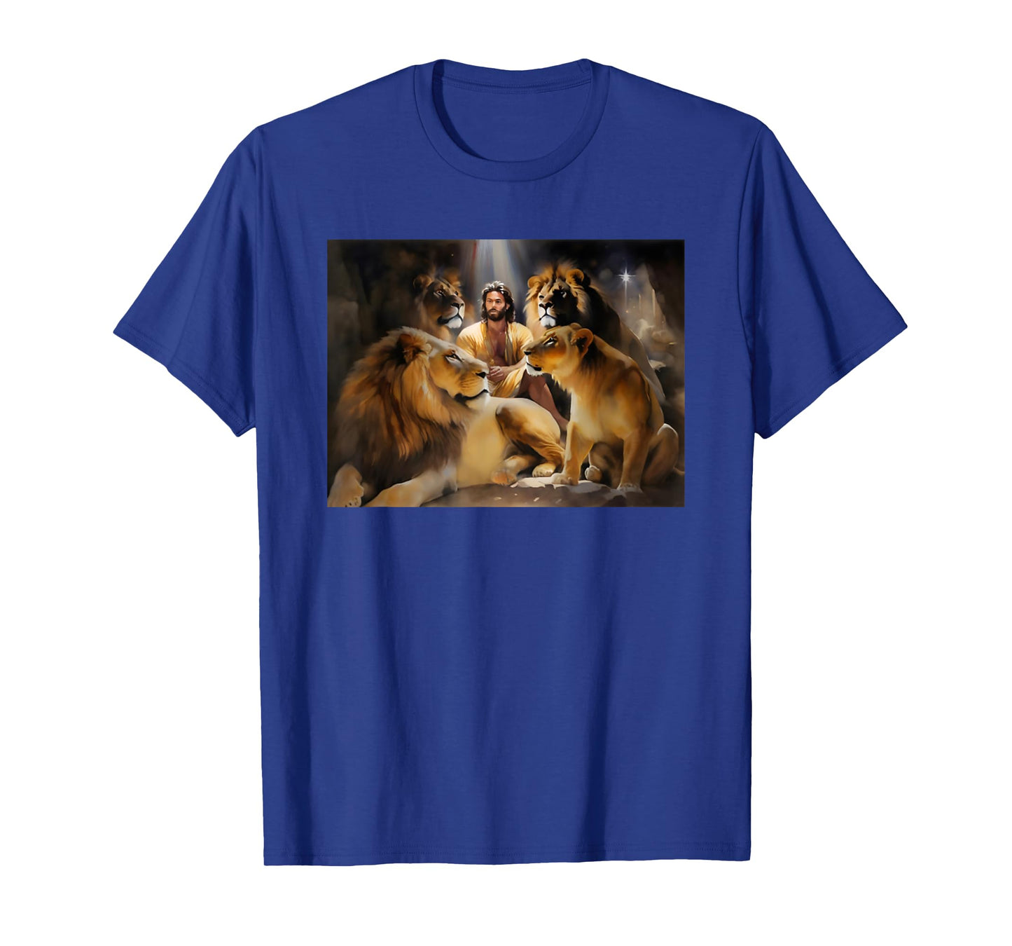 Daniel In The Lions Den Jesus And Lion Christian Bible T-Shirt
