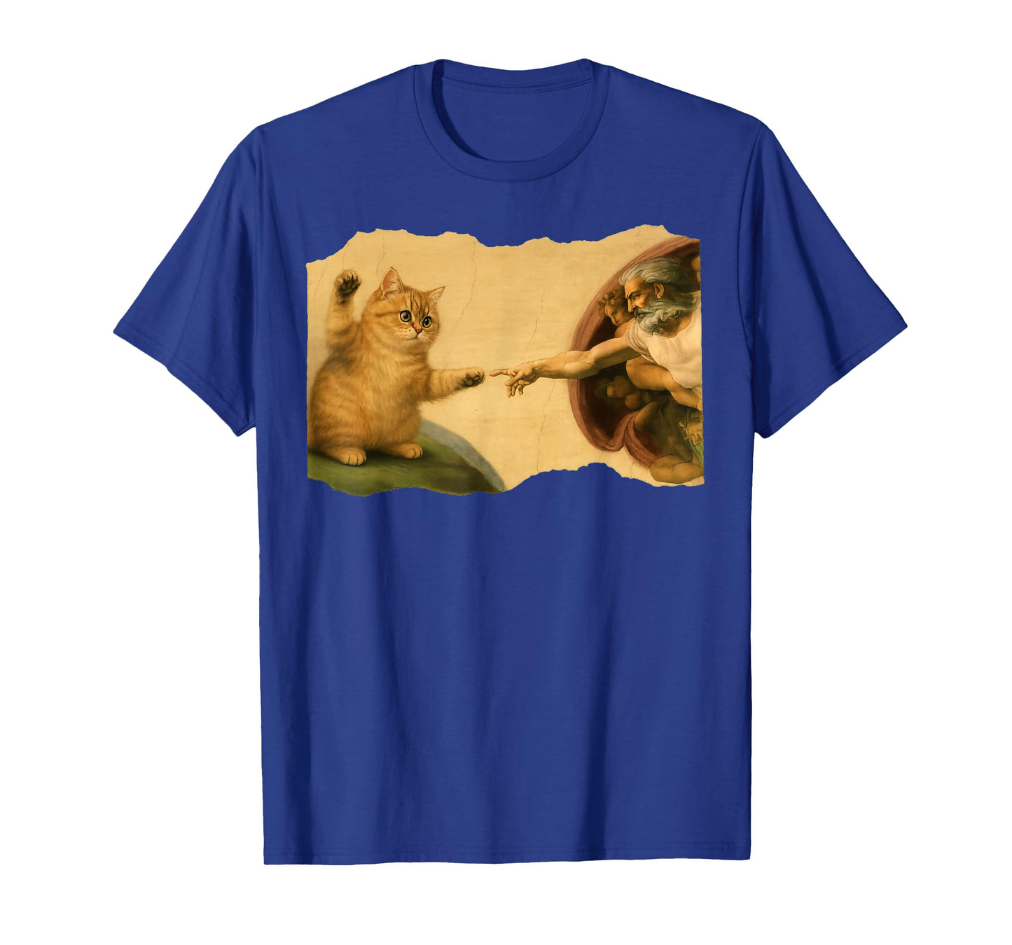 Funny Cat Swatting God's Hand Parody Cat The Divine Swipe T-Shirt