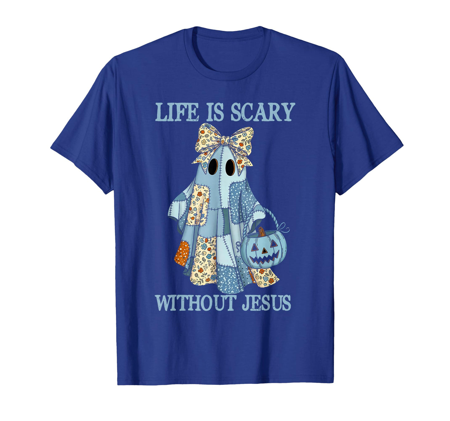 Spooky Life is Scary Without Jesus Christian Halloween T-Shirt