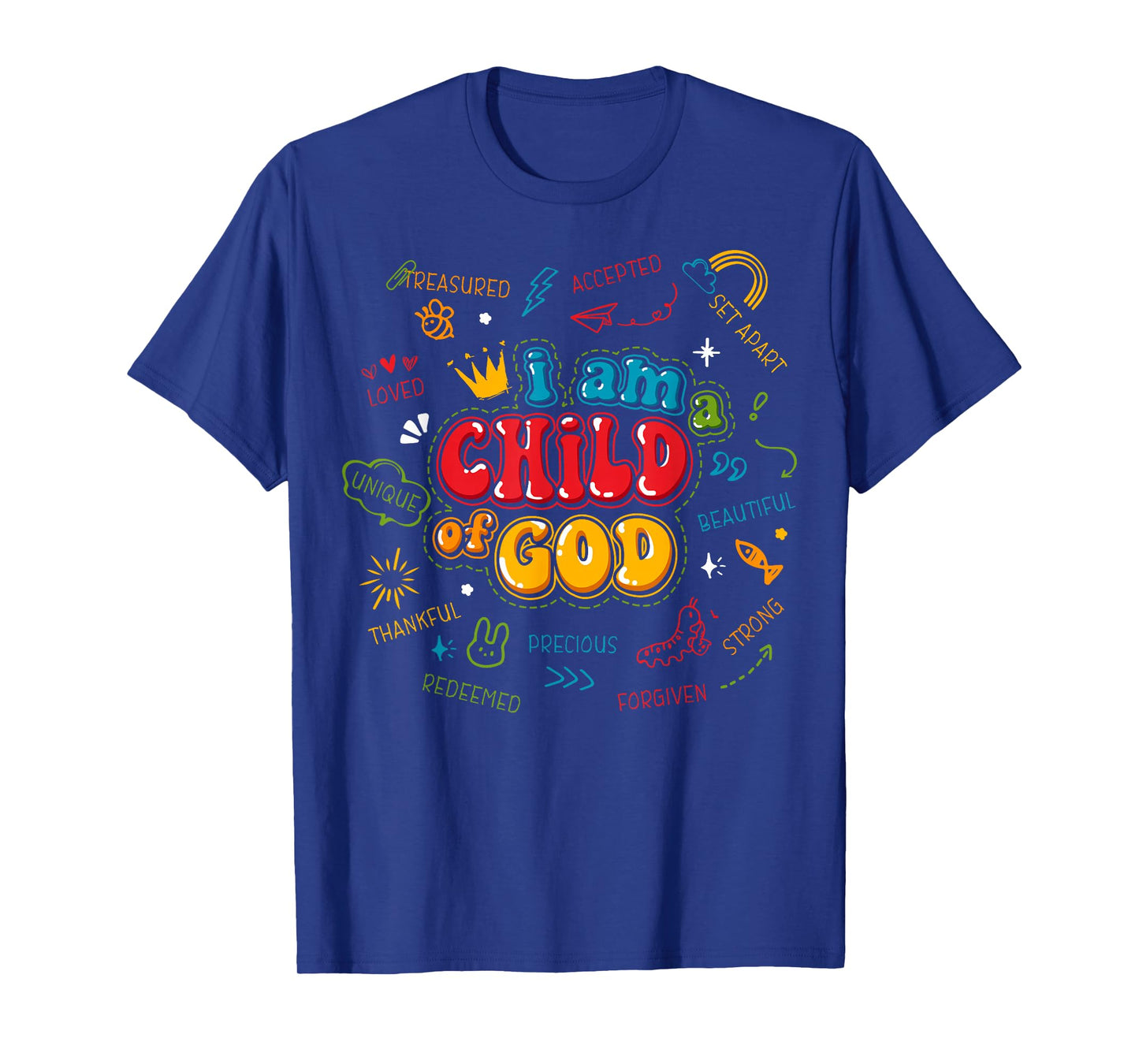 I Am a Child of God Christian Faith Kids Bible Verse T-Shirt