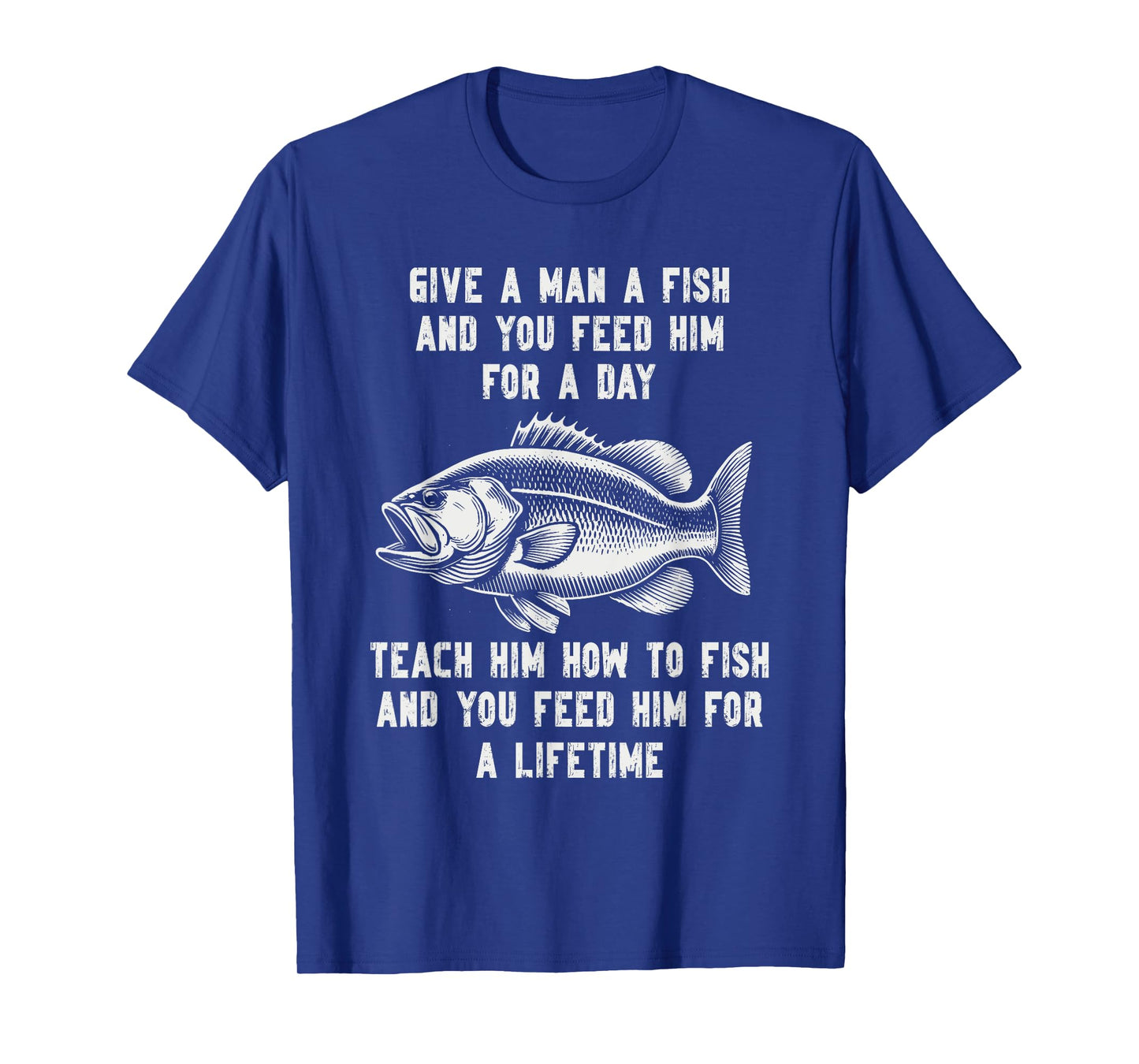 Funny fishing lao tzu fisherman fish bass dad trout chinese T-Shirt