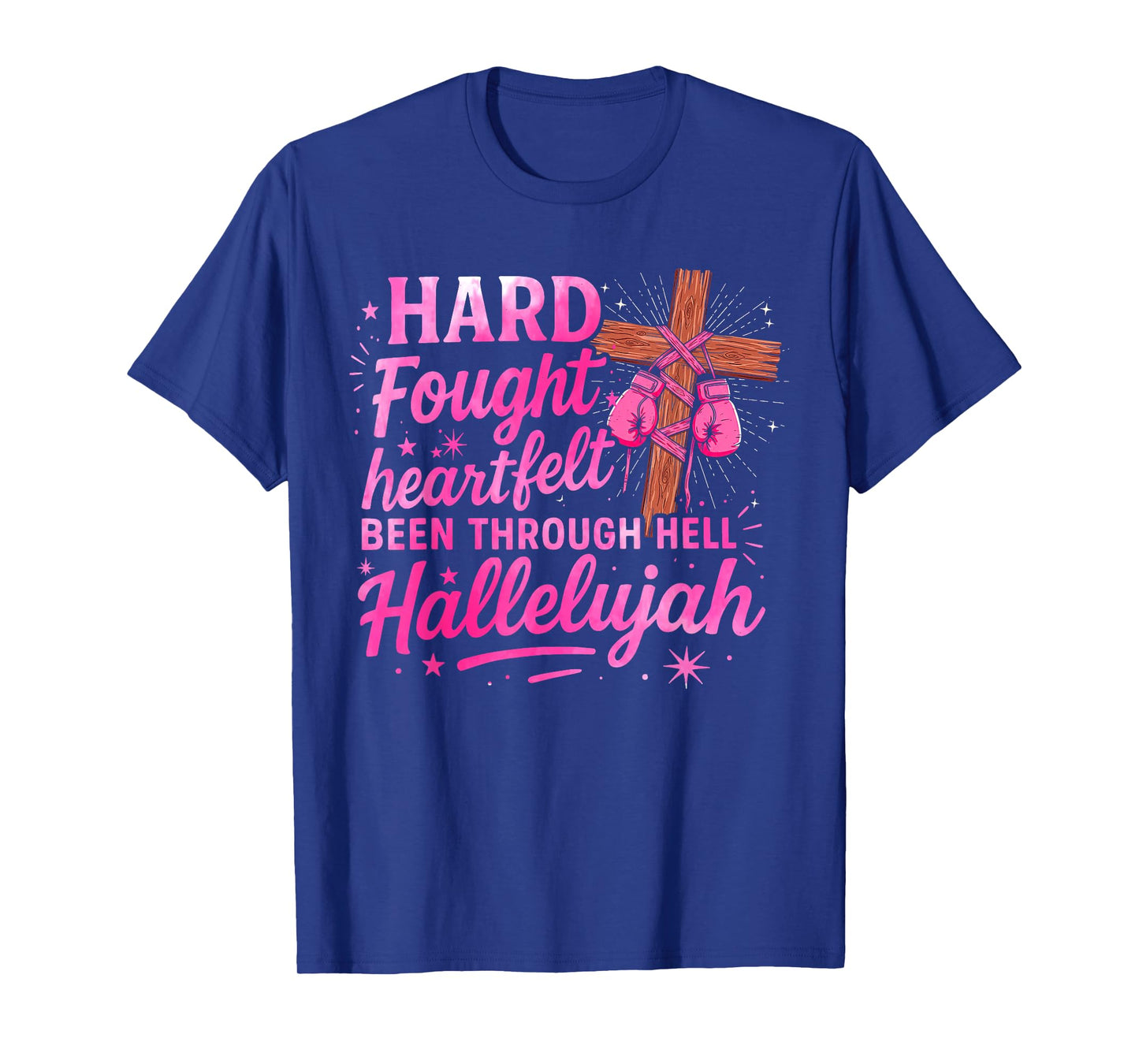 Brandon Hard Fought Hallelujah Praise Jesus Lake Funny T-Shirt