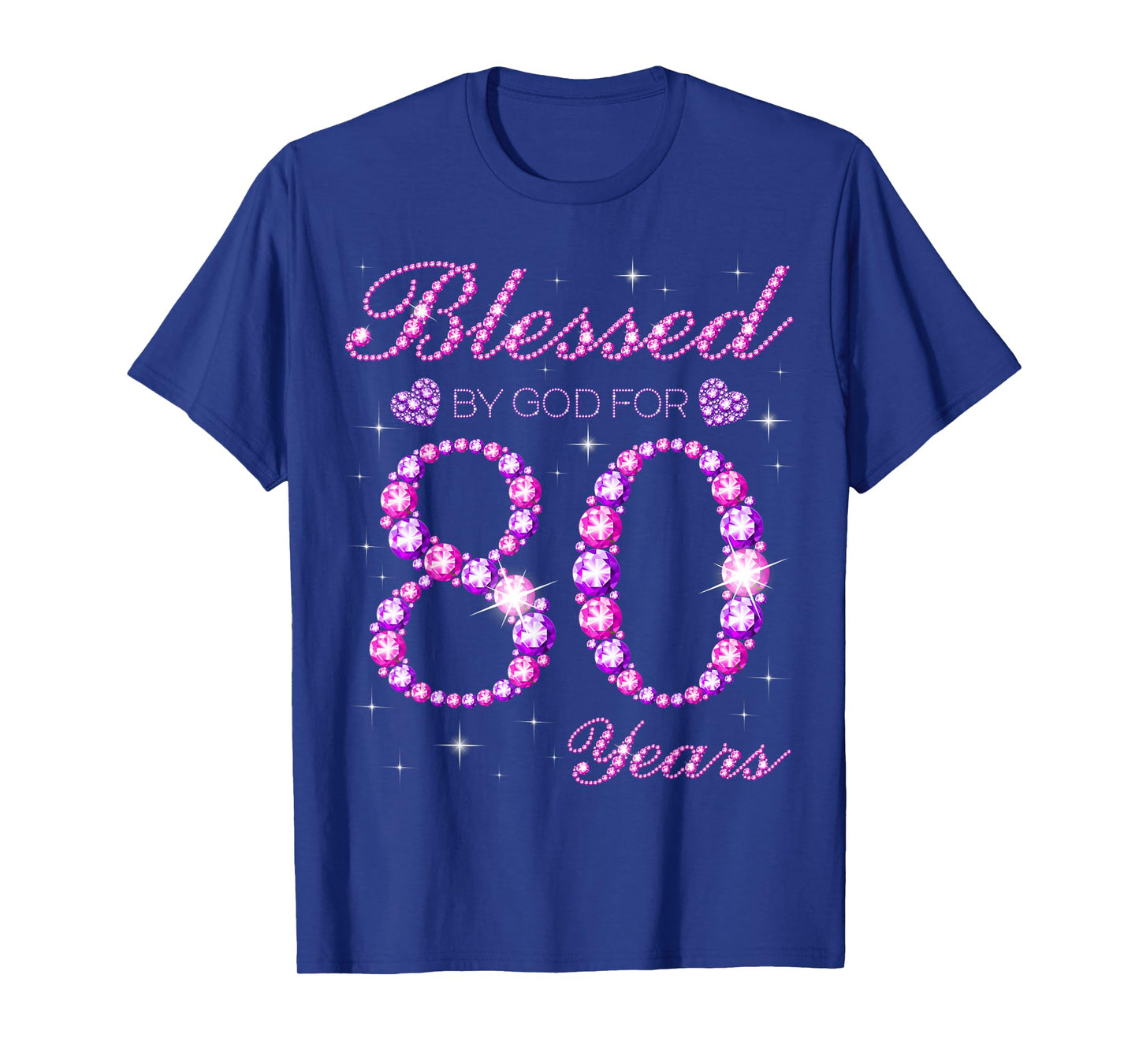 Blessed by God for 80 Years Old 80th Birthday Party T-Shirt