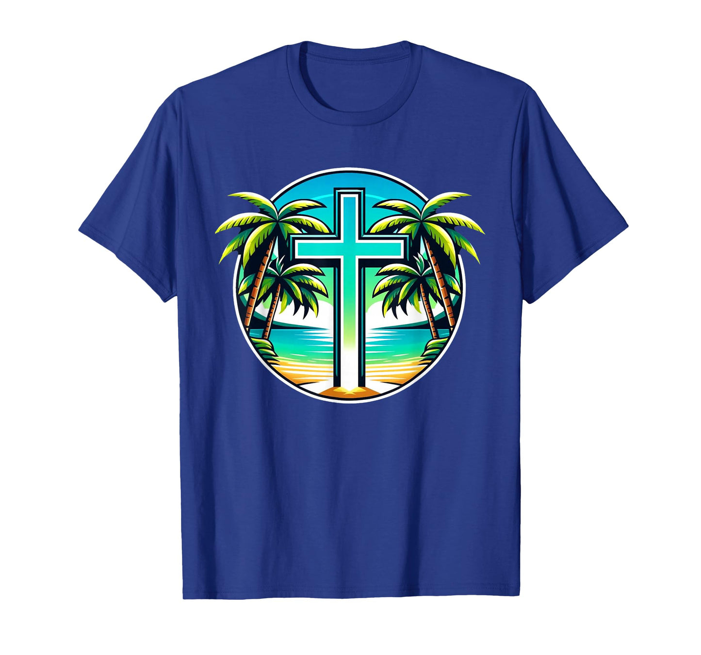 Christian Summer Vacation Island Beach Design T-Shirt