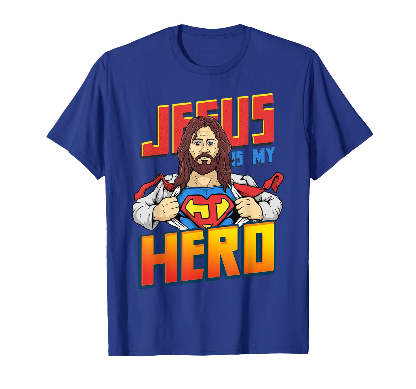 Jesus Is My Superhero Shirt Religious Christian Catholic T-Shirt
