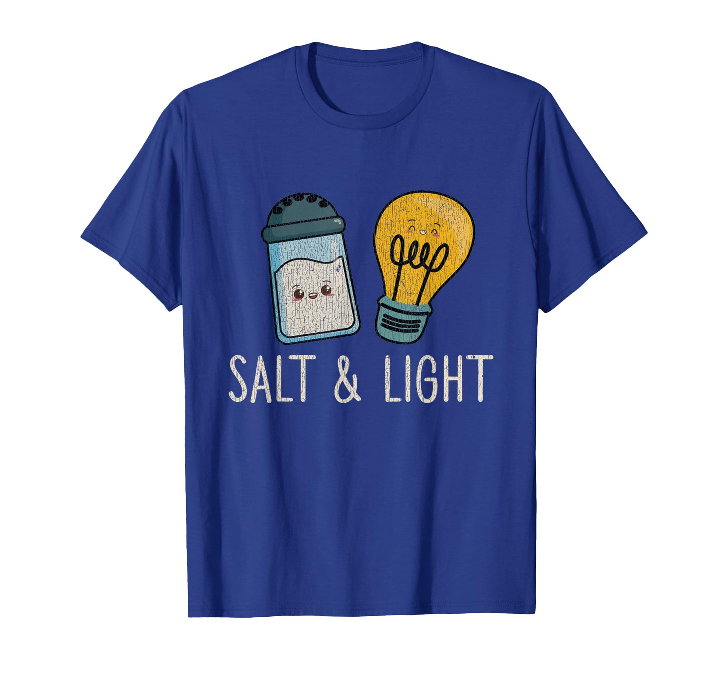 Vintage Cute Salt Light Bible Verse Matthew Proud Christian T-Shirt