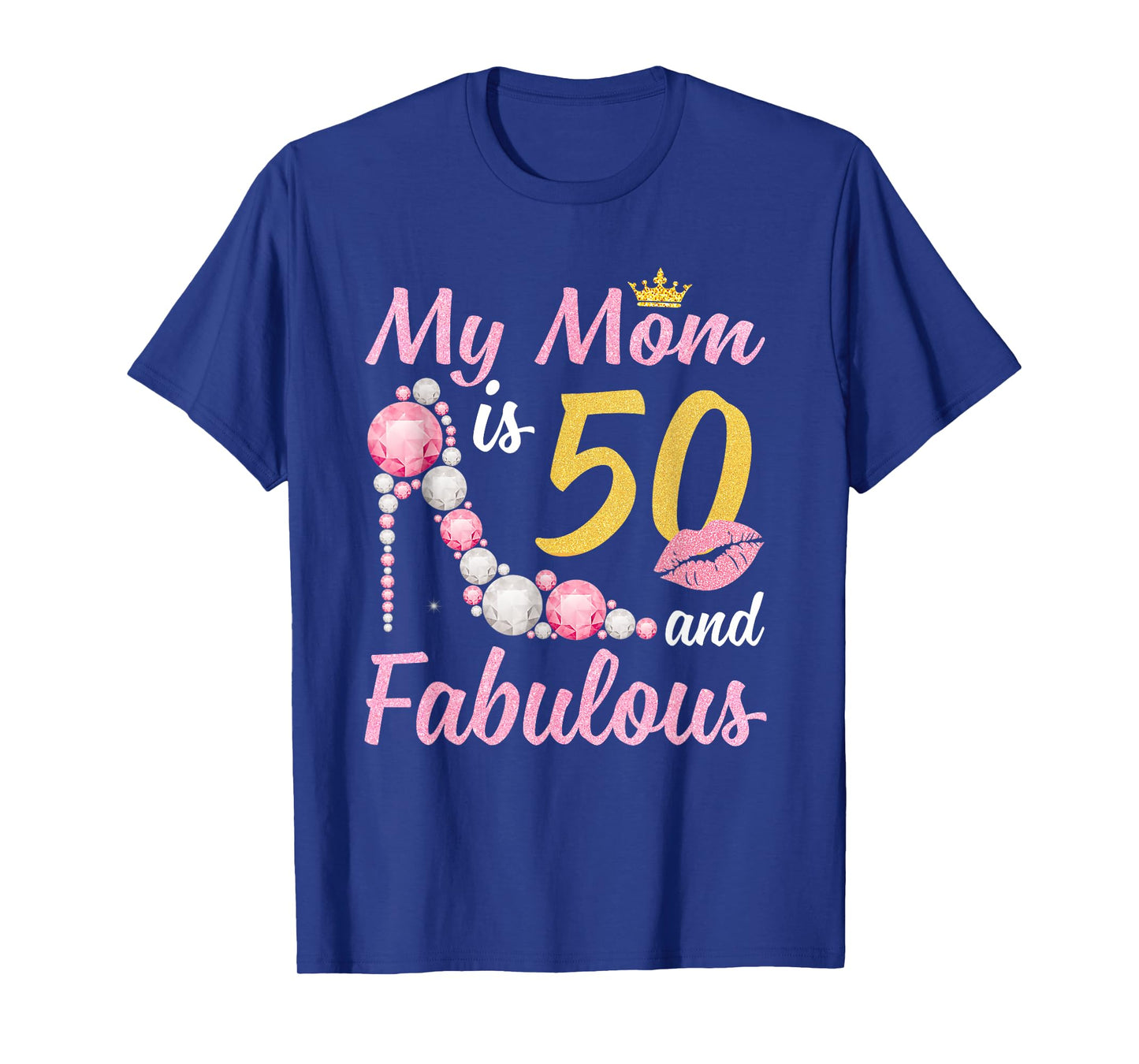 50 And Fabulous Mom Crown Chapter 50th Birthday For Women T-Shirt