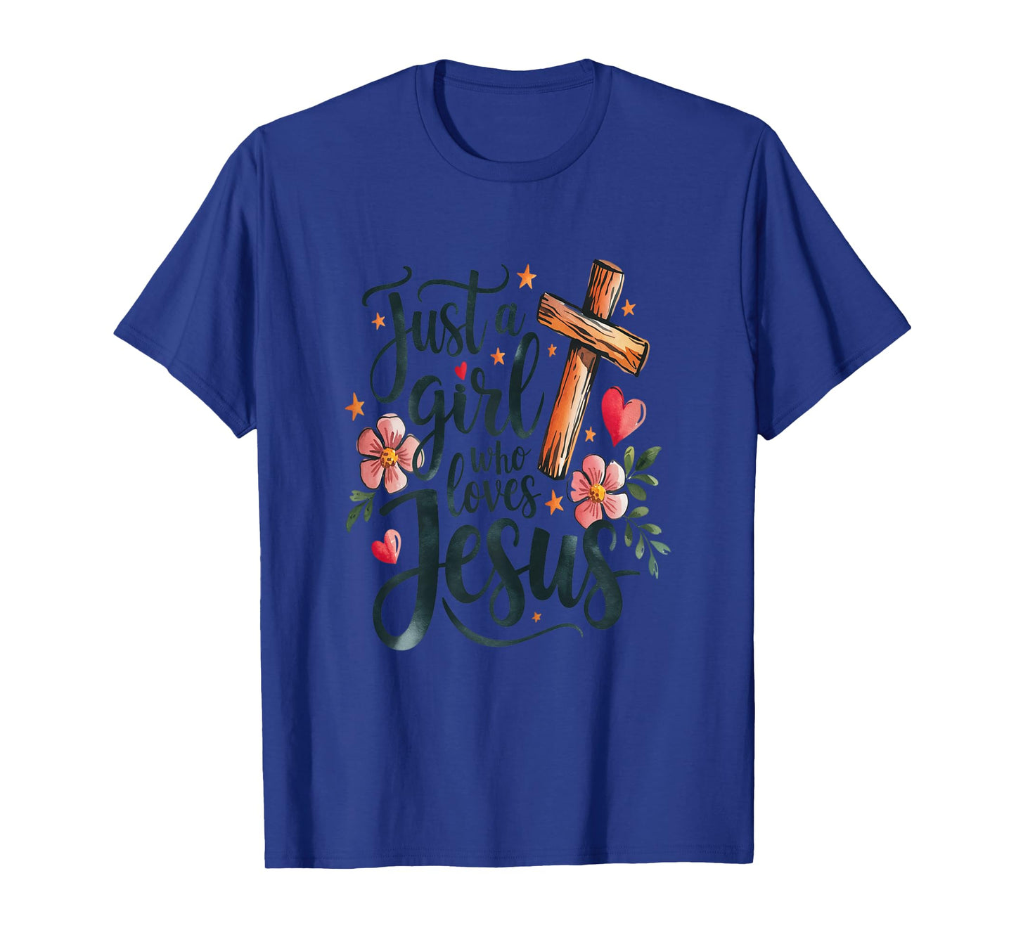 Girls Kids Jesus Faith Cross Christian Christianity Christ T-Shirt