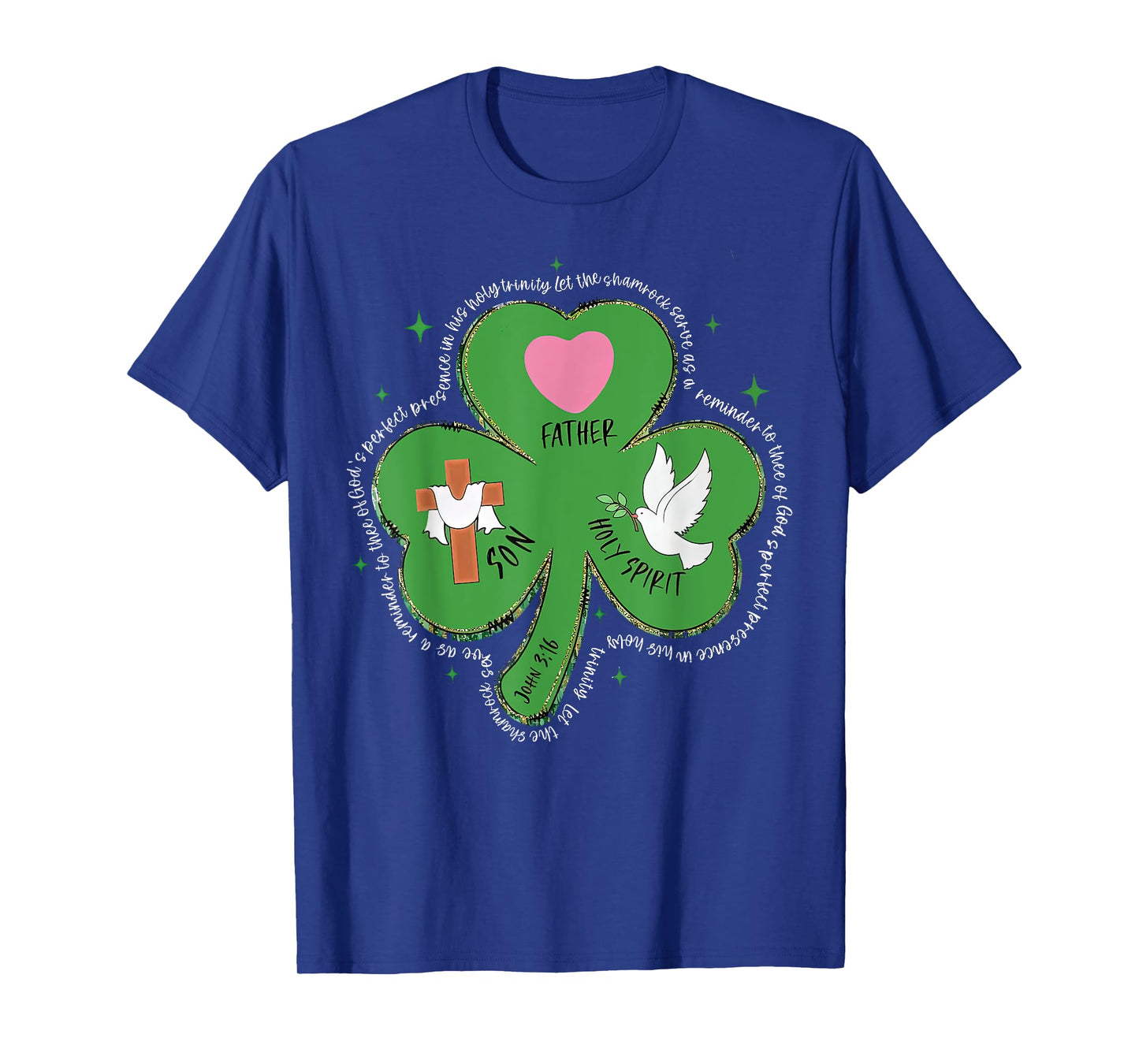 Shamrock Holy Trinity Father Son Holy Spirit Patrick Outfit T-Shirt