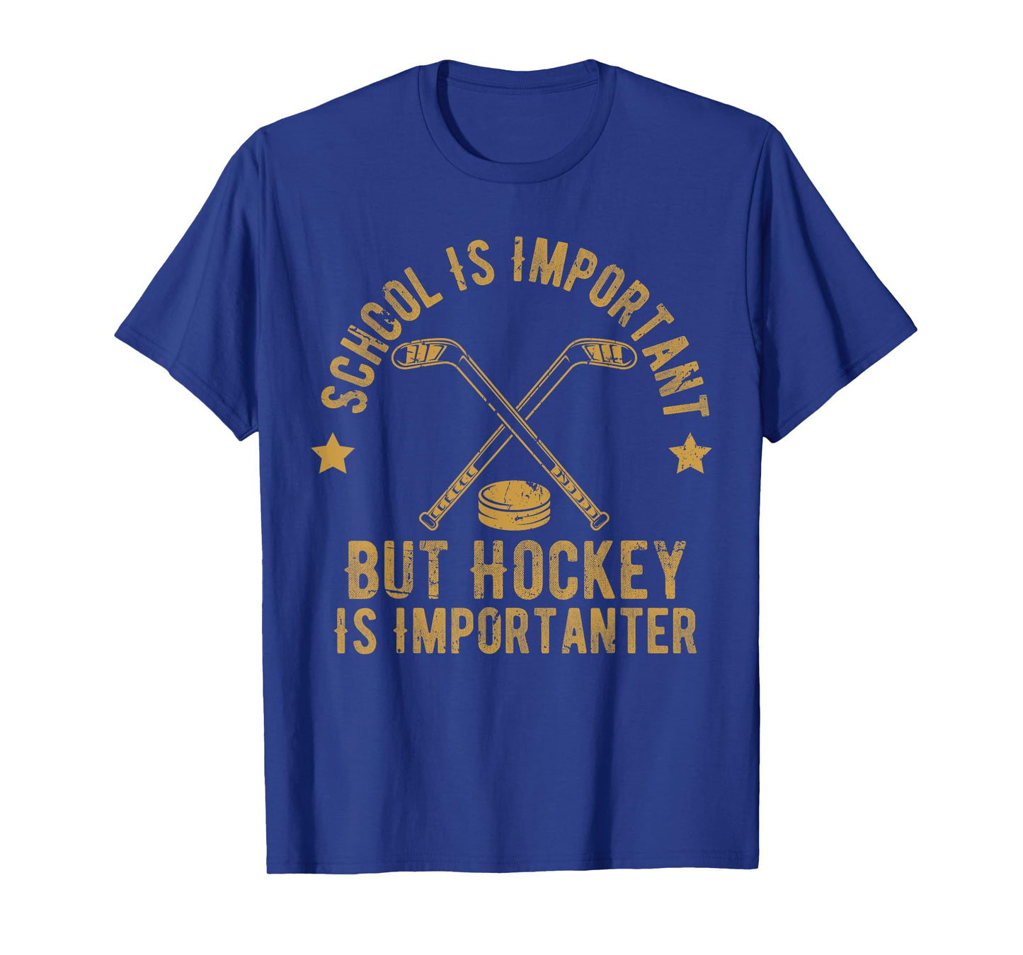 Funny Hockey School Is Important But Hockey is Importanter T-Shirt