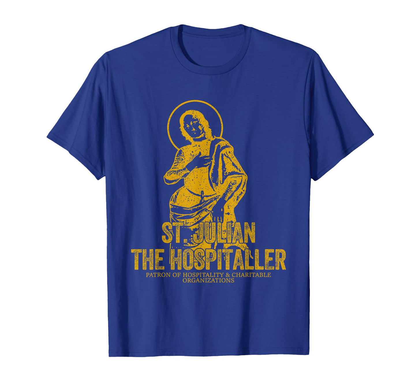 Catholicism Gold St. Julian The Hospitaller Christian Saint T-Shirt