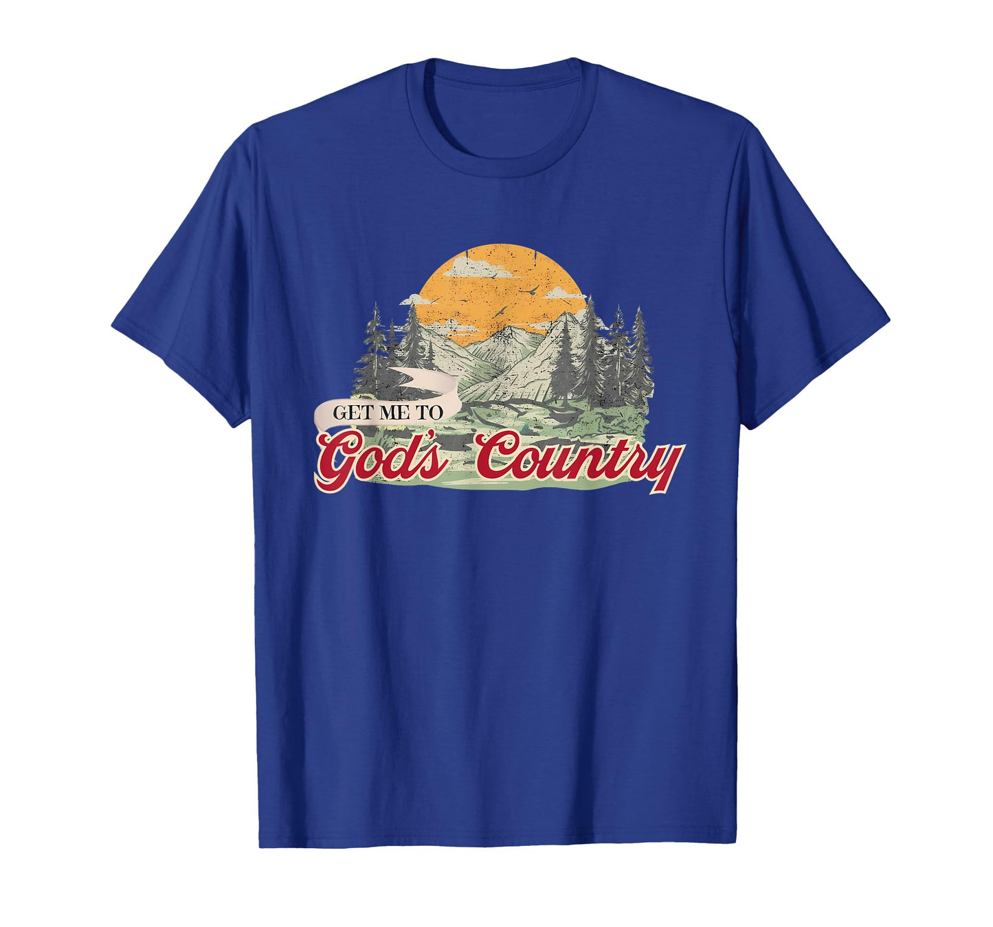 Get Me To God Country Retro T-Shirt