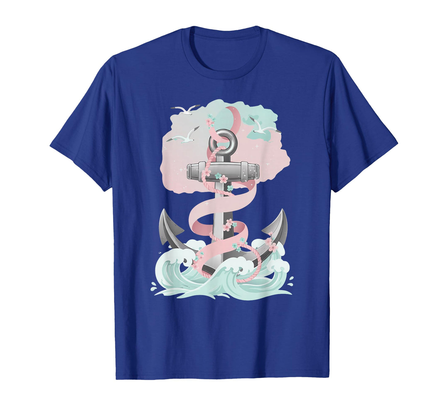 Hope Anchors The Soul Nautical Faith Quote Anchor Art T-Shirt