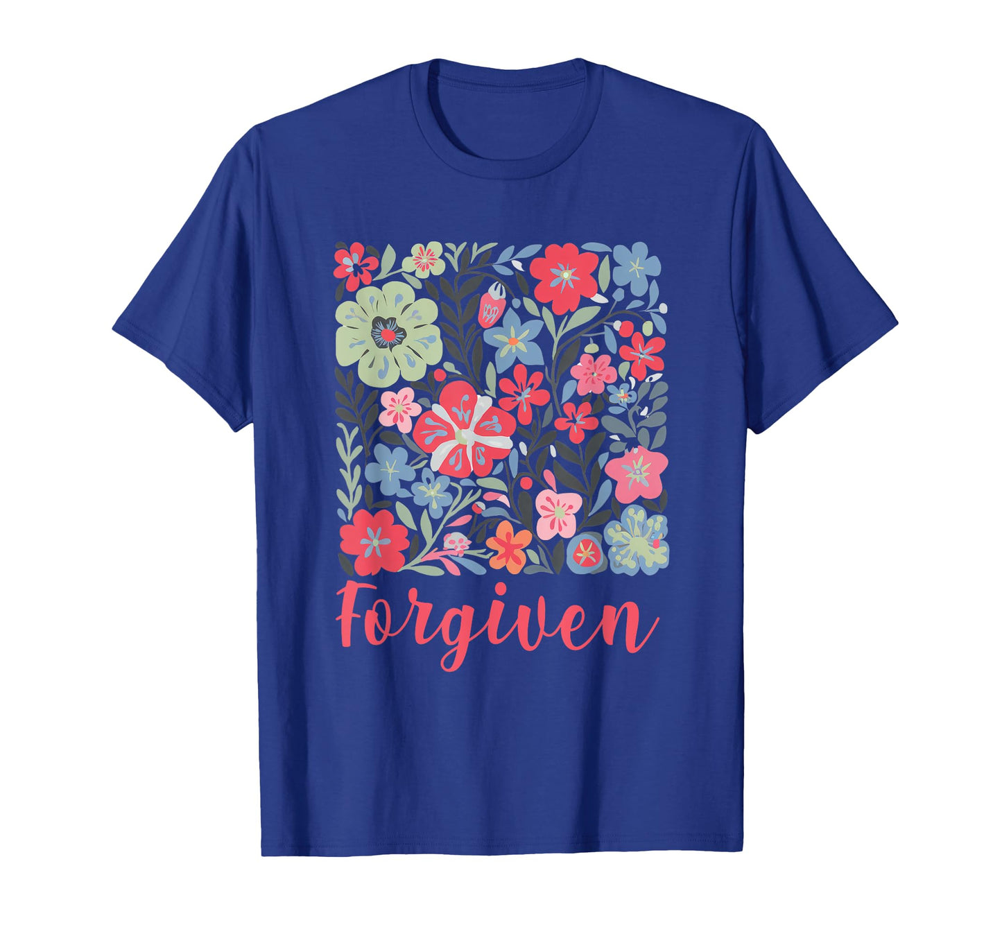Forgiven Boho Floral Christian Inspirational Religious T-Shirt