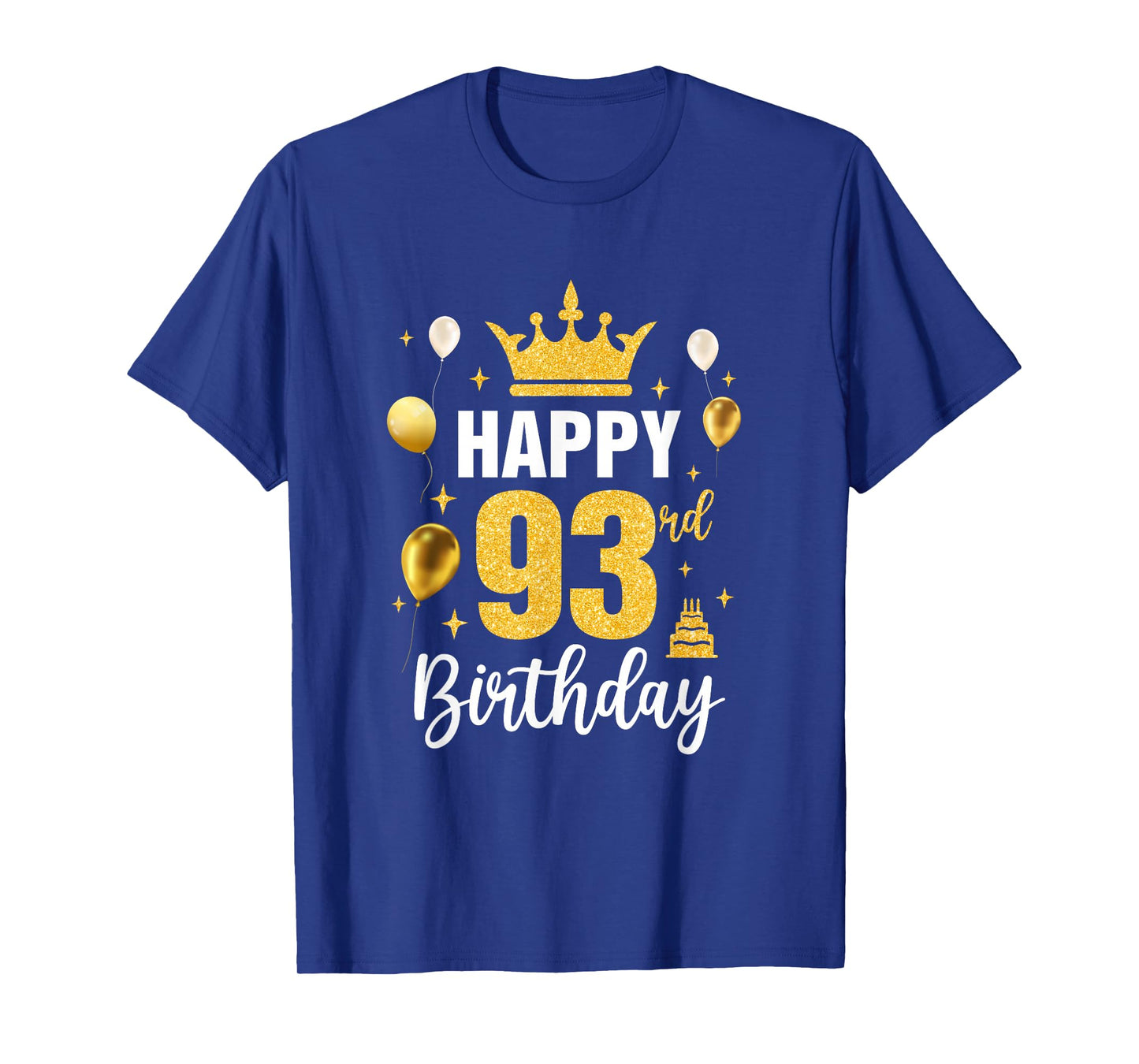 Happy 93Rd Birthday Idea For 93 Years Old Man And Woman T-Shirt