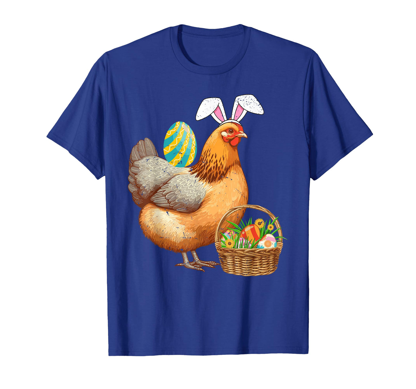 Cute Chicken & Bunny Ears Easter Egg Easter Day Boys Girls T-Shirt