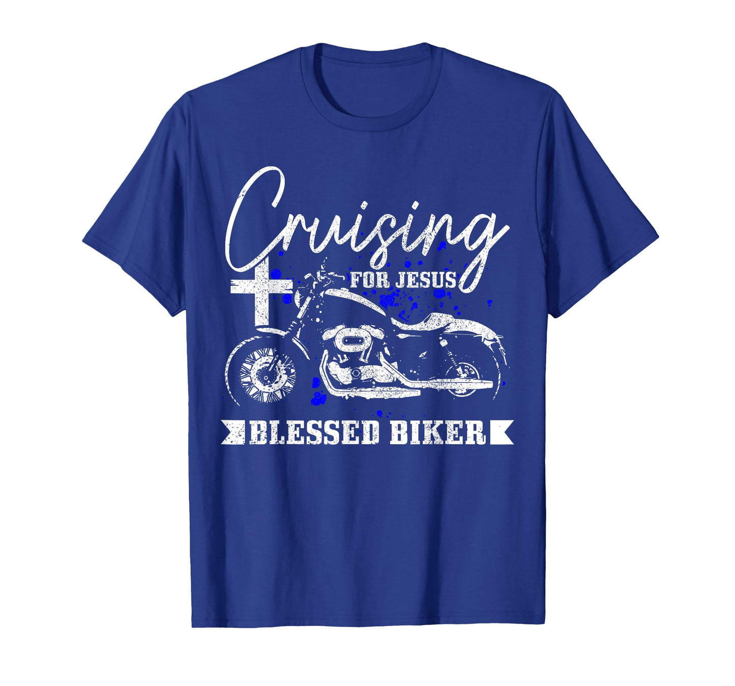 Christian Biker Cruising For Jesus Vintage Motorcycle T-Shirt