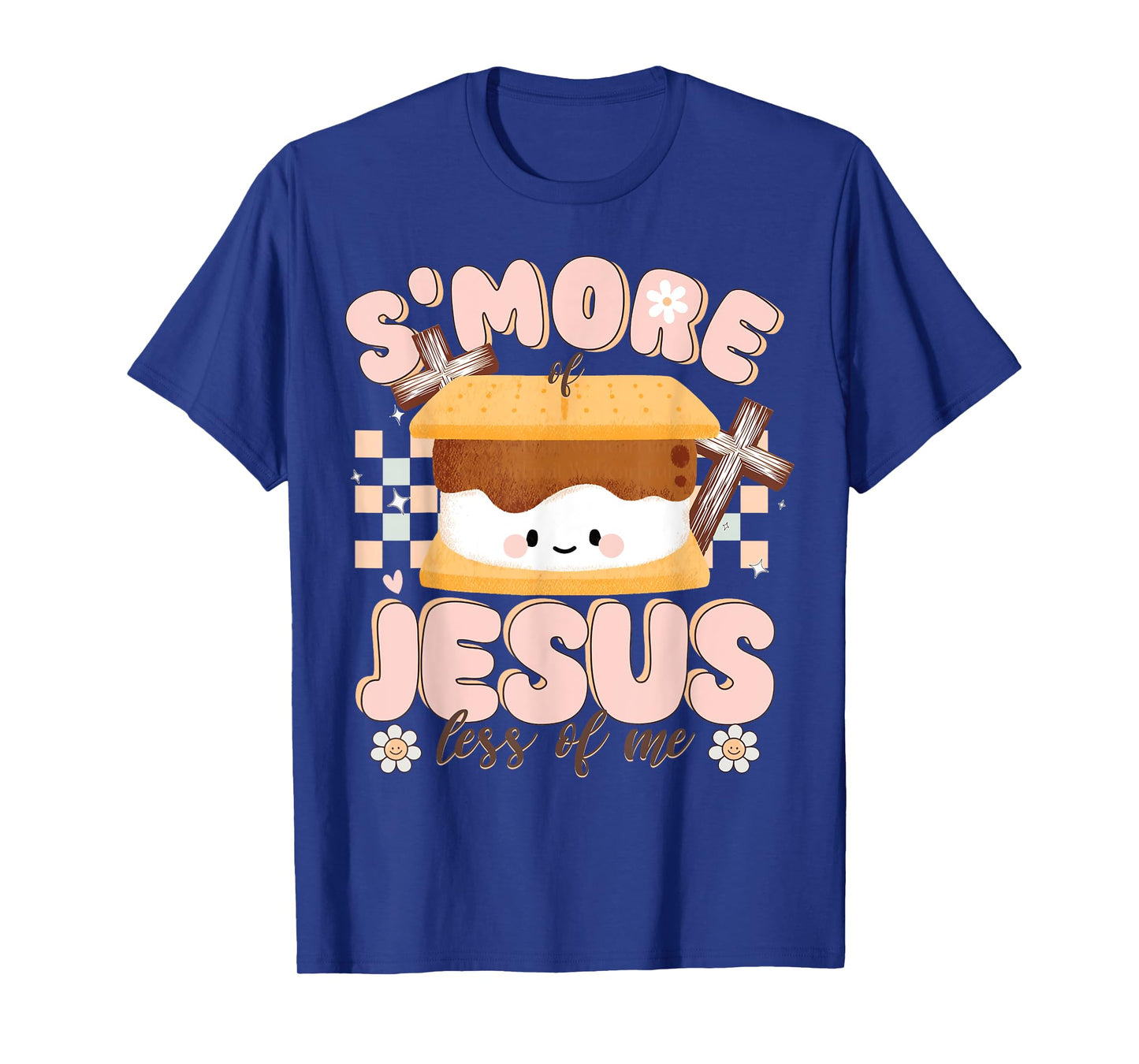 Smore Of Jesus Less Of Me Christian Camper Camping Crew T-Shirt