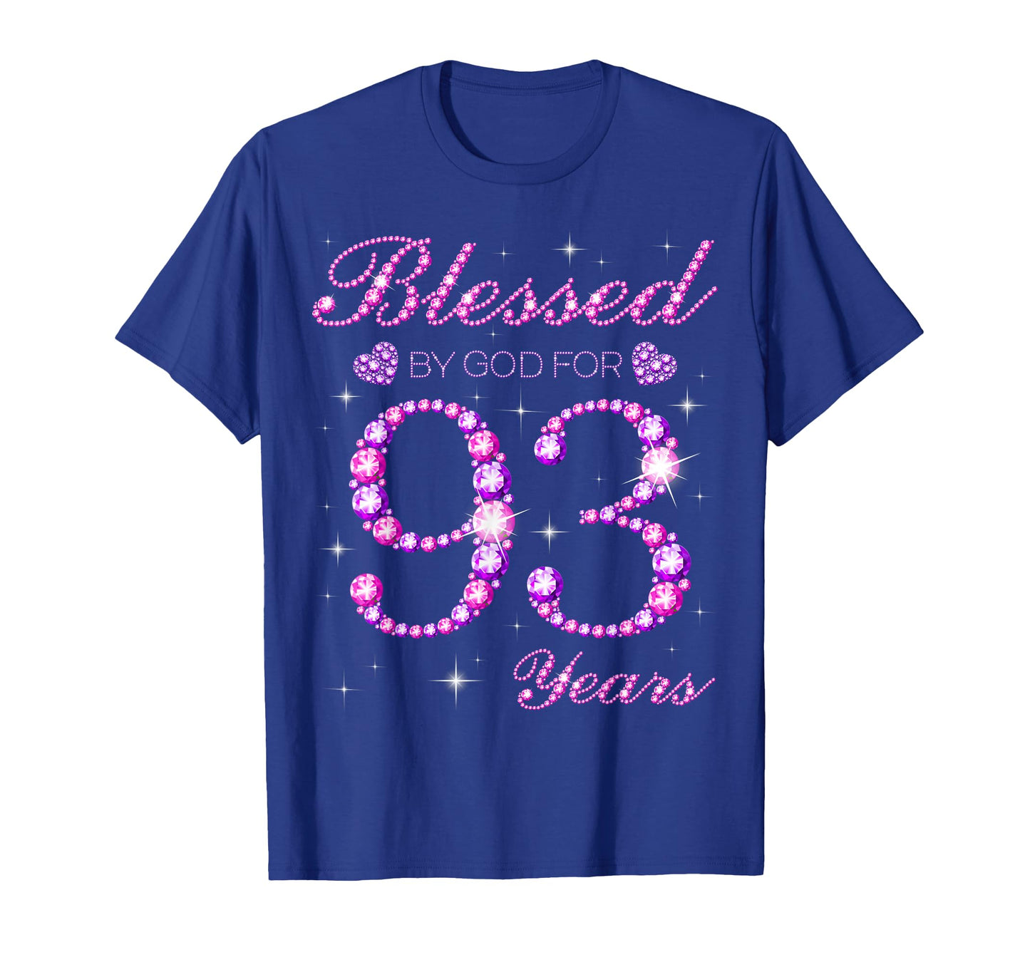 Blessed by God for 93 Years Old 93rd Birthday Party T-Shirt