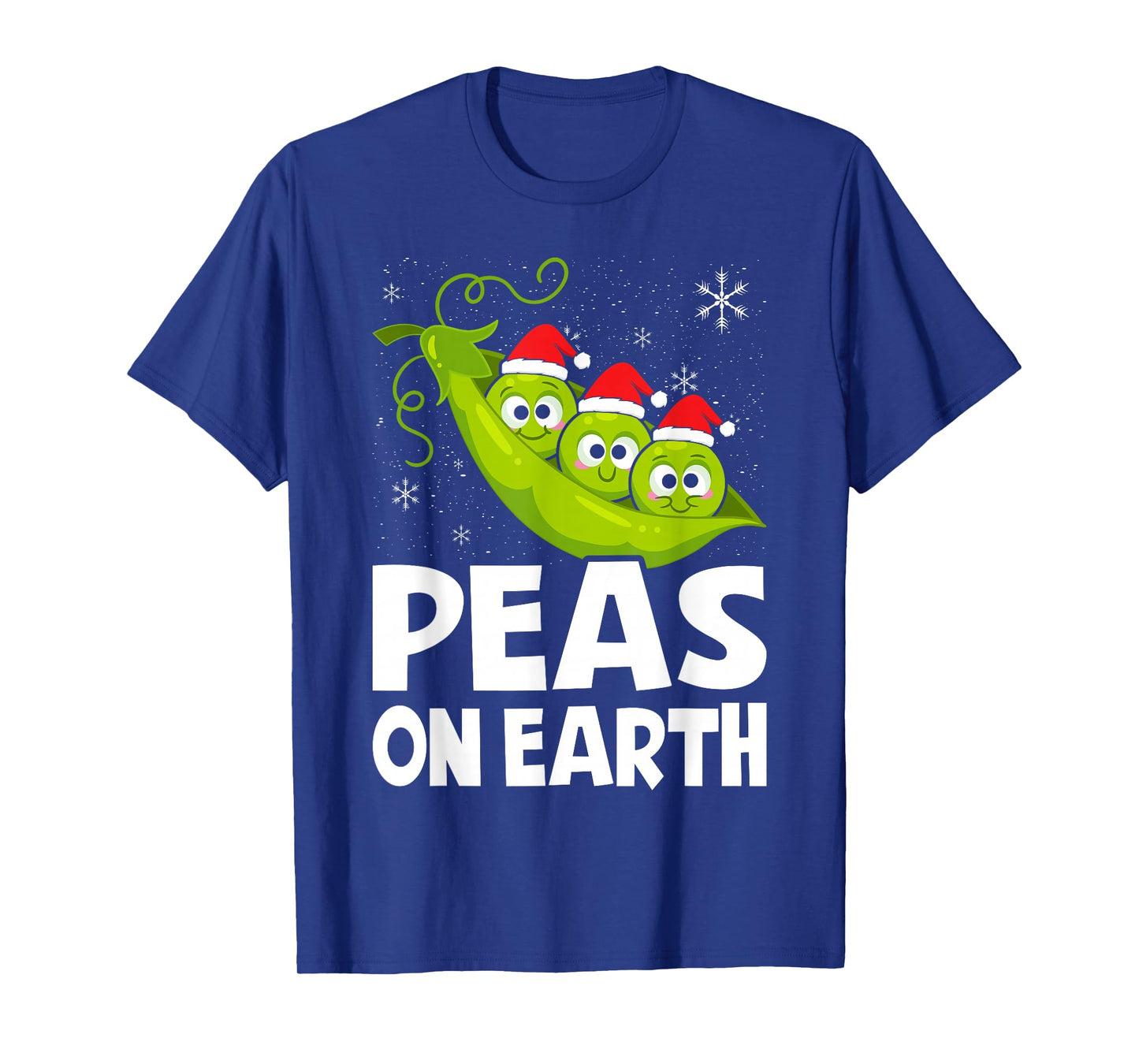 Christmas Pun Lover Peas on Earth World Peace Vegan T-Shirt