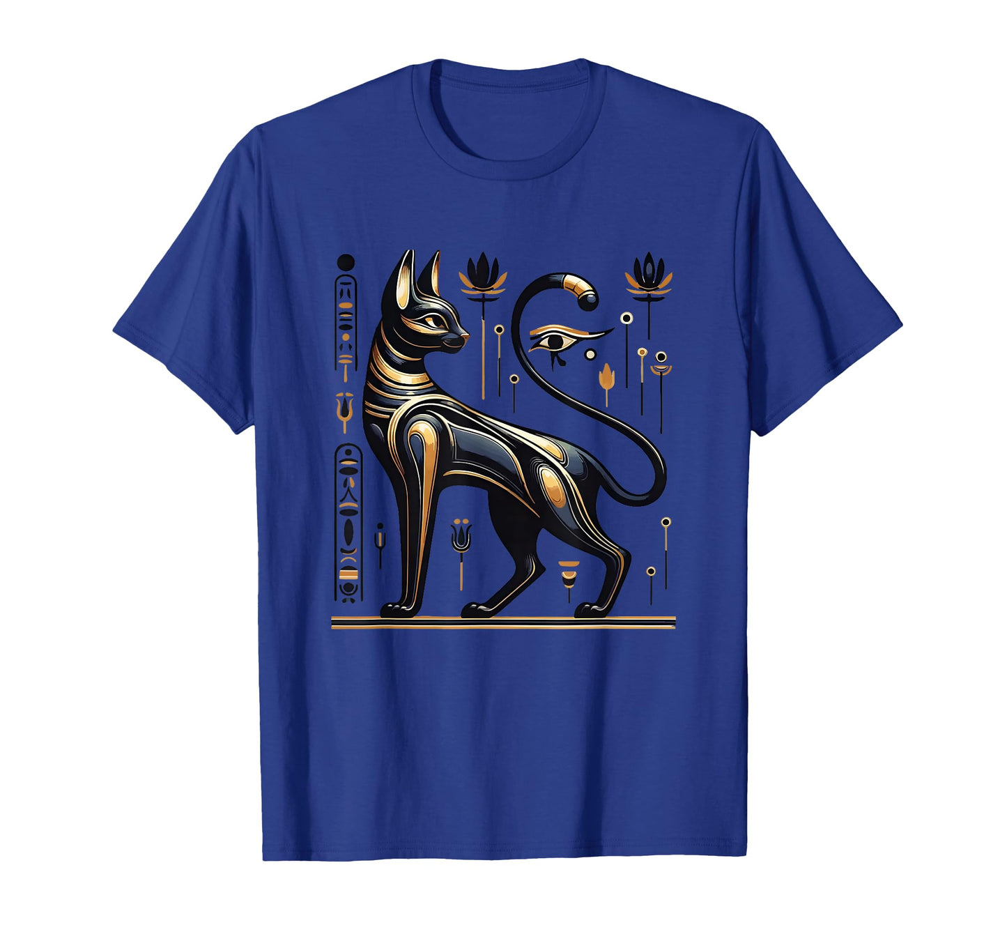 Bastet Ancient Egypt Cat God Hieroglyphic Egyptian History T-Shirt