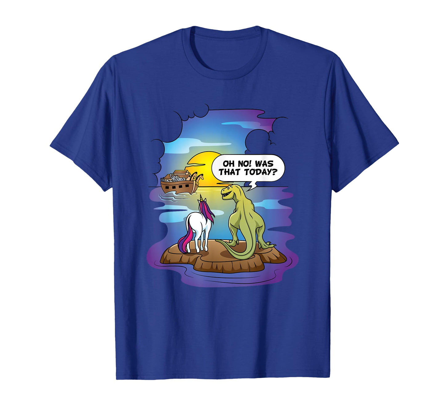 Christian Noah's Ark Bibble Pun Last Unicorn Dinosaur T-Shirt