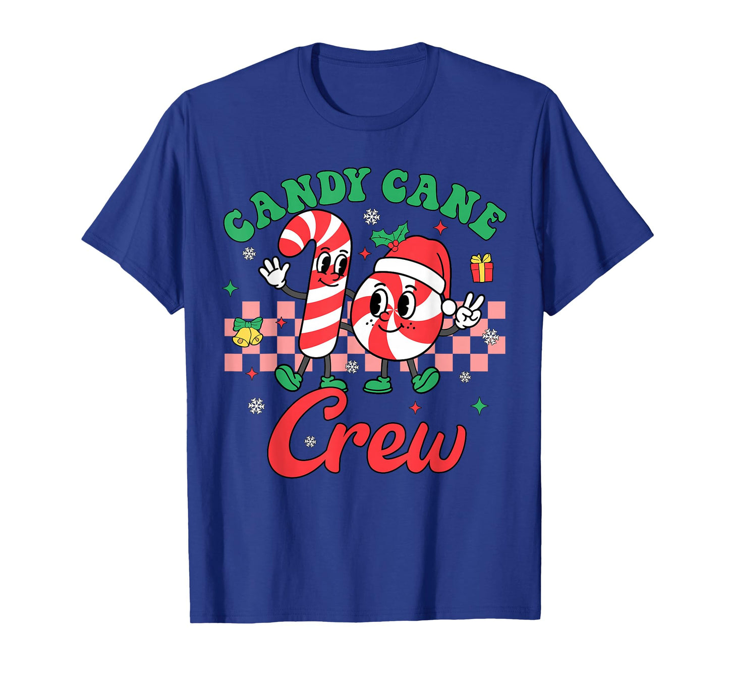 Candy Cane Crew Christmas Love Candy Xmas Boys Girls Kids T-Shirt