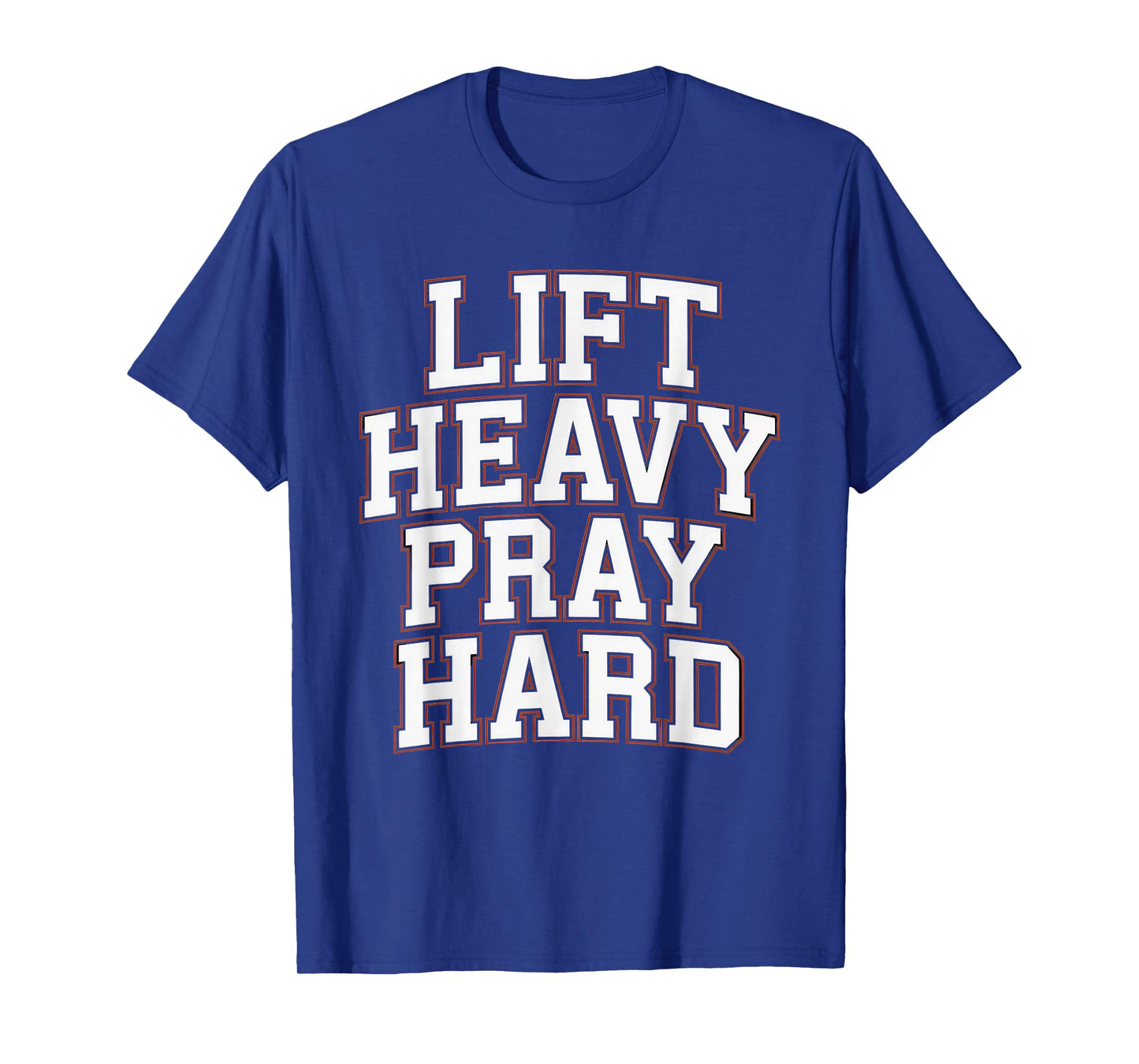Lift Heavy Pray Hard Tshirt Gym Christian Gift Jesus Faith T-Shirt