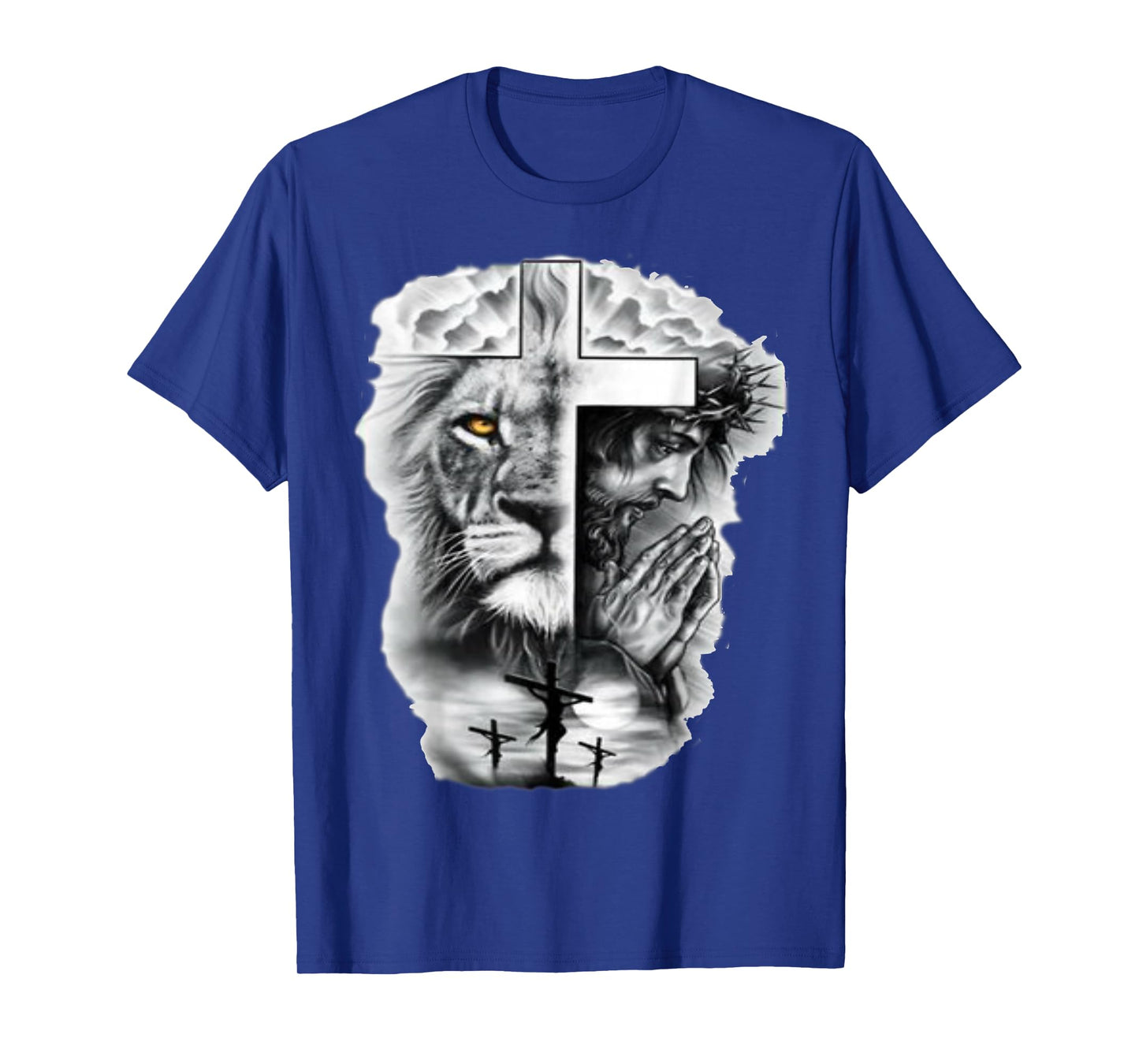 Lion of Judah and Jesus Prayer Christian T-Shirt T-Shirt