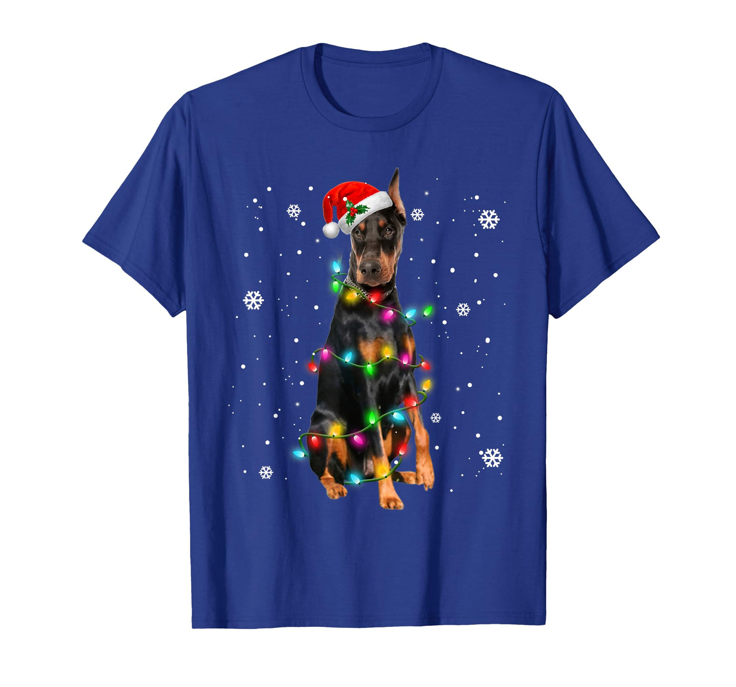 Doberman Pinscher Dogs Tree Christmas Sweater Xmas Pet Dog T-Shirt