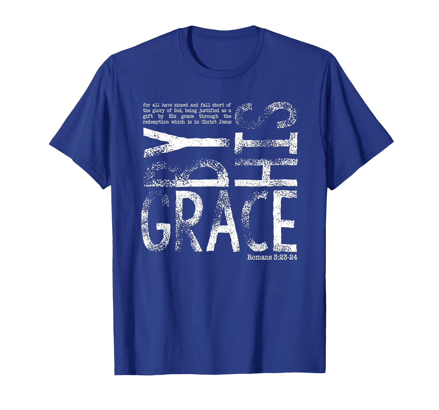 By His Grace, Saved By His Amazing Grace, Christian T-Shirt