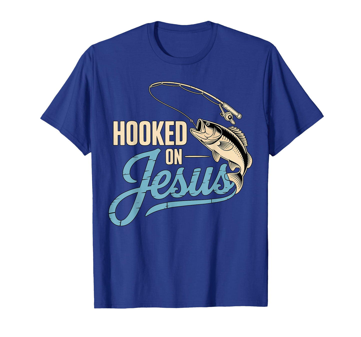 Hooked On Jesus Christian Fishing T-Shirt