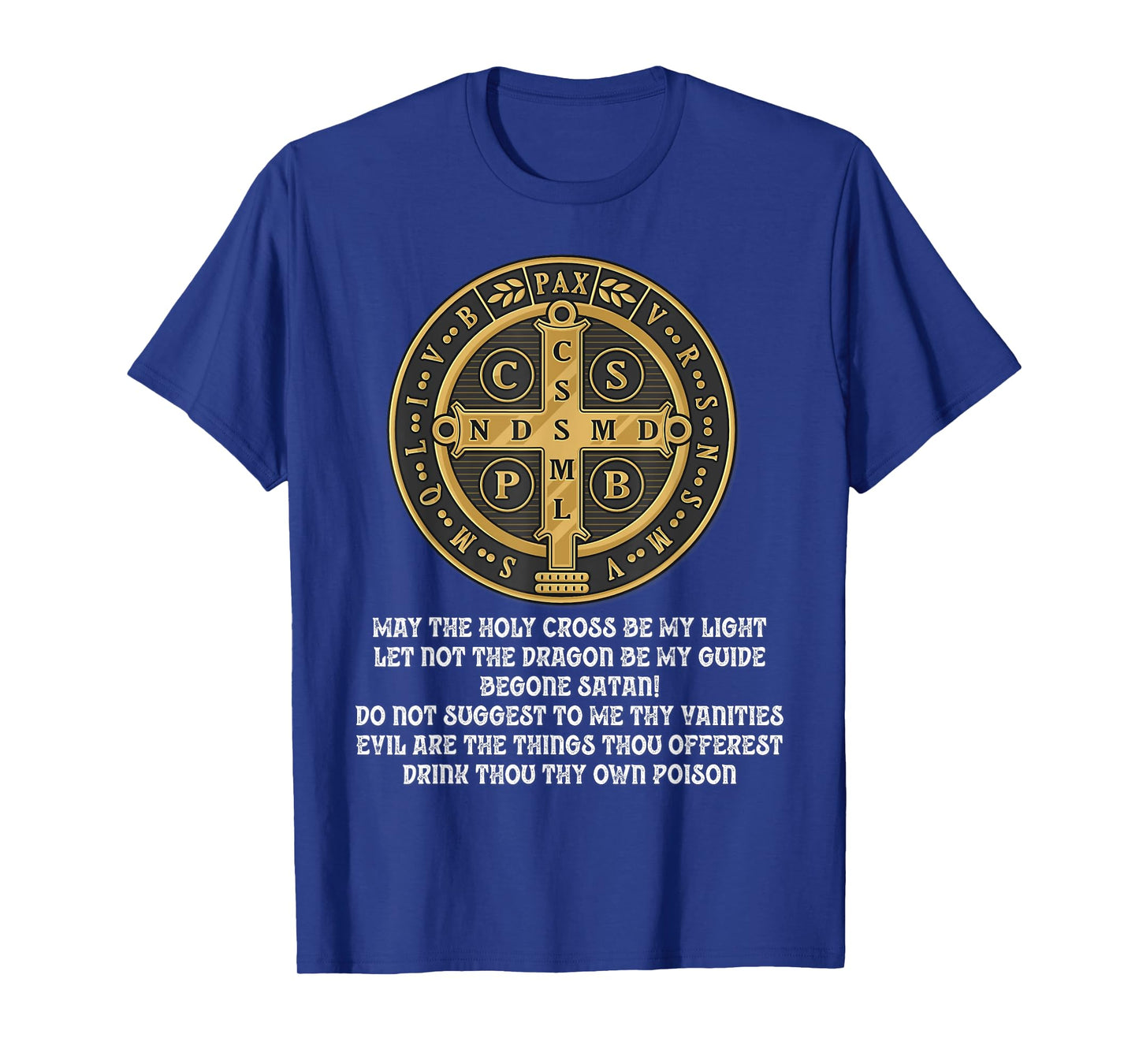 Saint Benedict Medal Traditional Latin Catholic T-Shirt